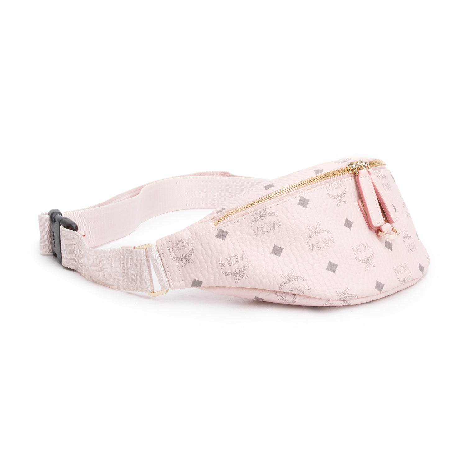 MCM Pink Visetos Fursten Belt Bag