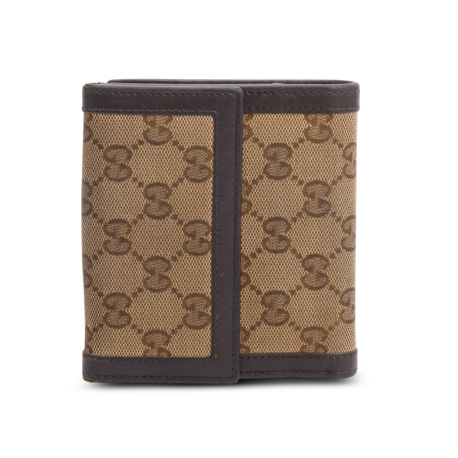 Gucci Beige GG Supreme Bi-Fold Wallet w/ Box