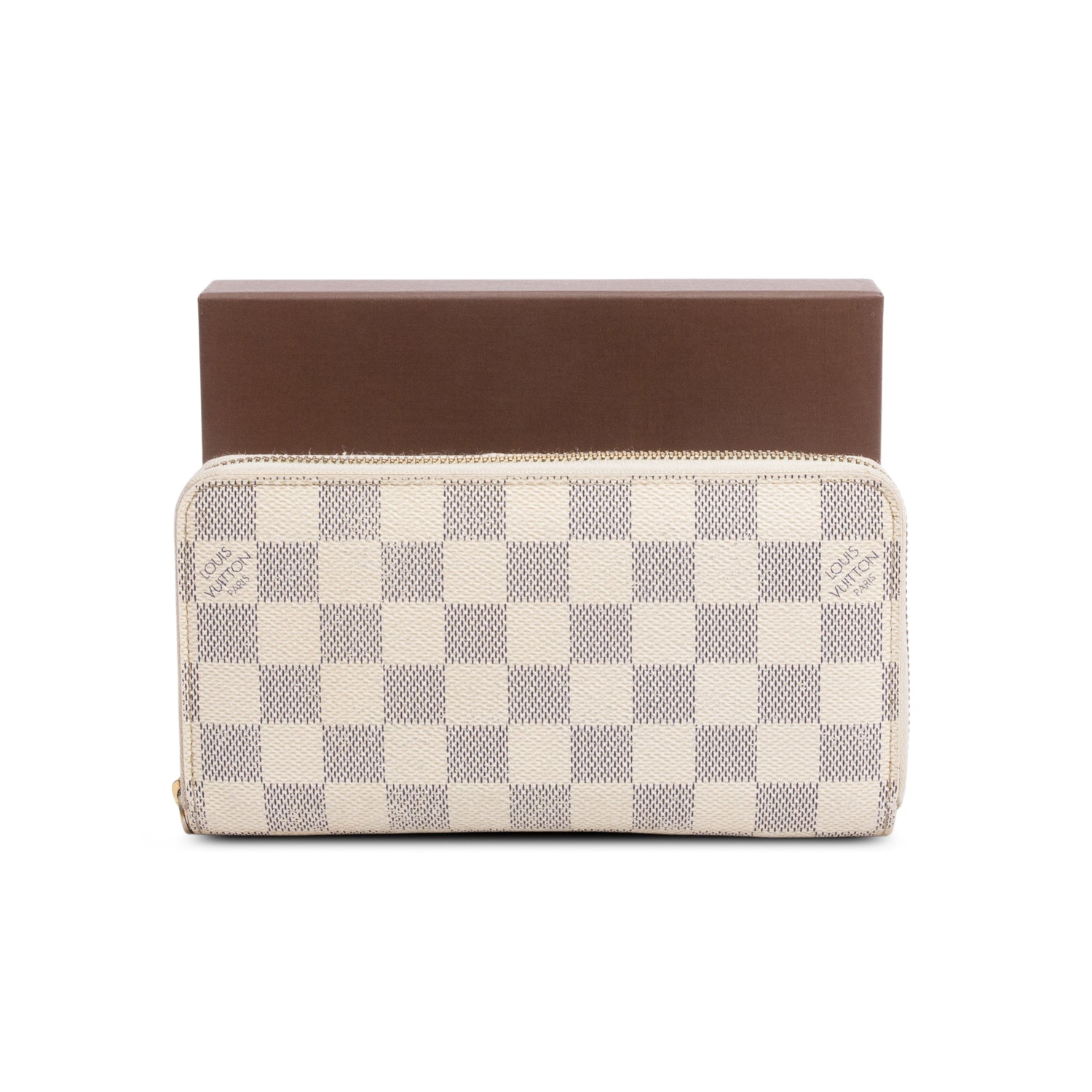 Louis Vuitton Damier Azur Zippy Wallet w/ Box