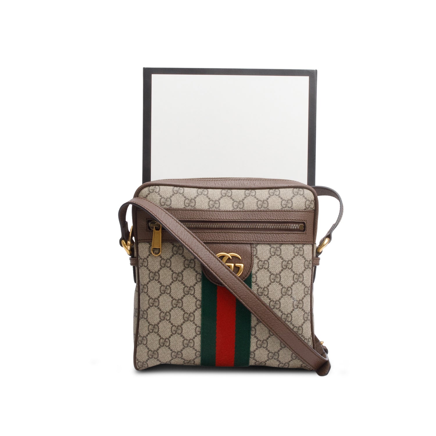Gucci GG Supreme Ophidia GG Small Messenger Bag w/ Box