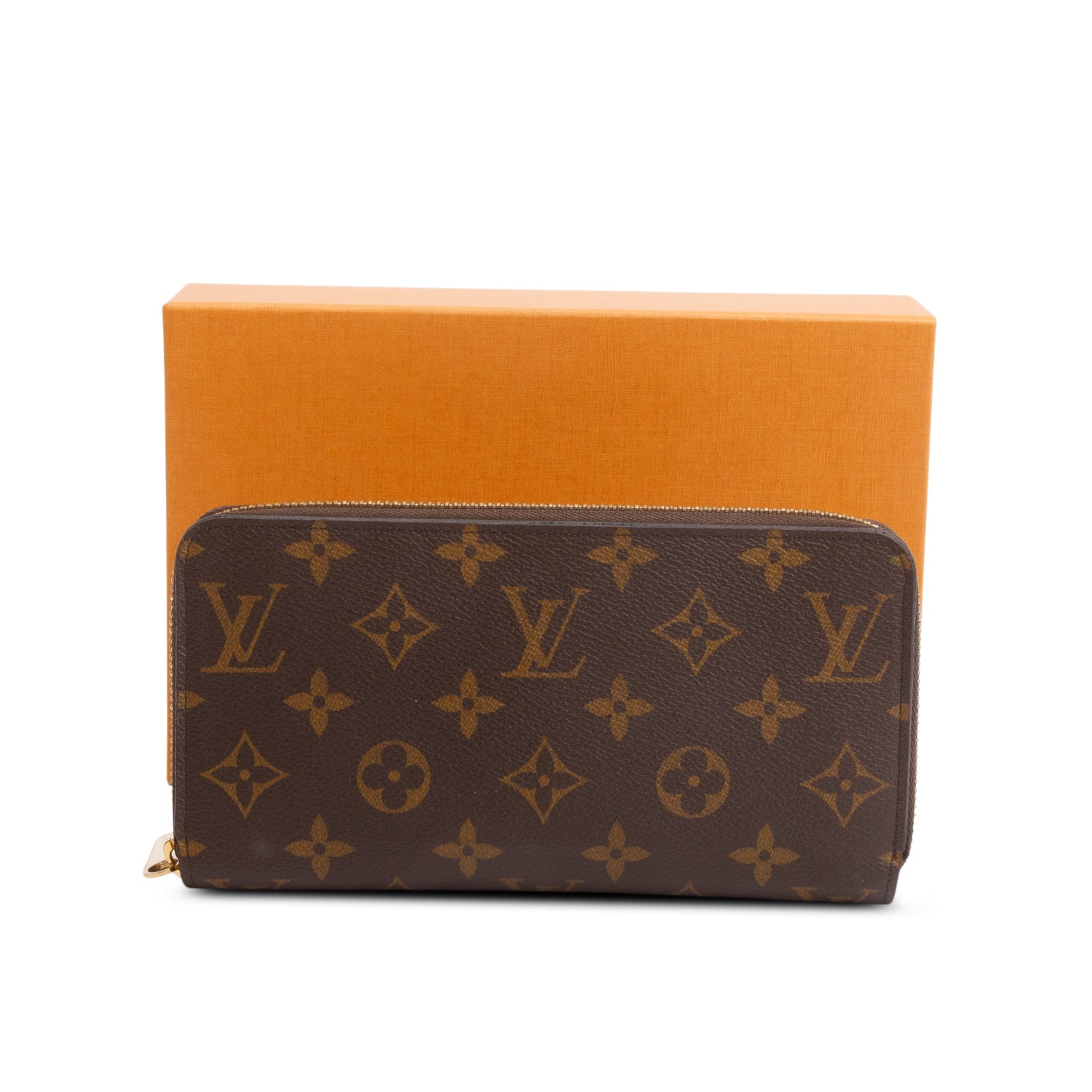 Louis Vuitton Monogram Zippy Wallet w/ Box & Receipt