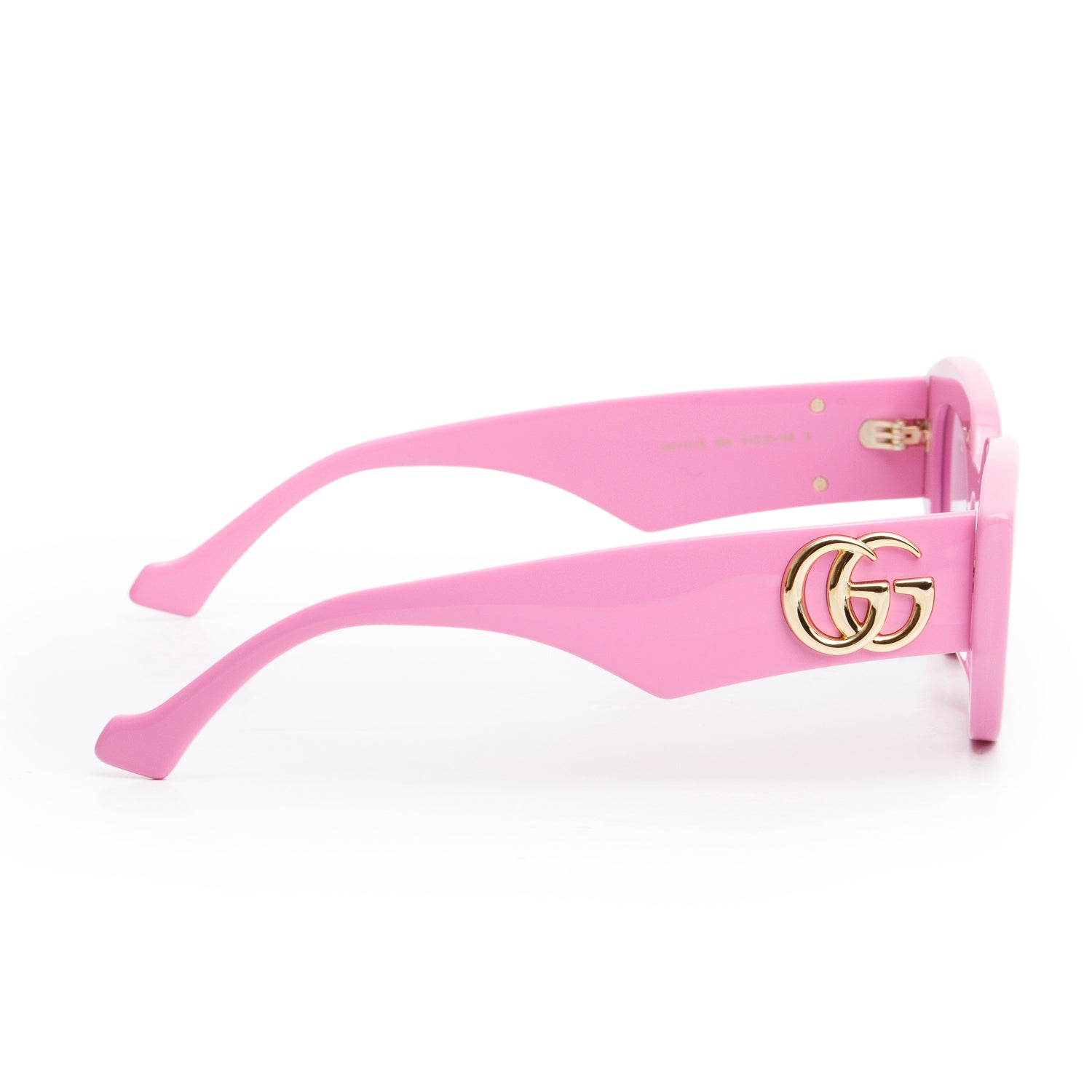 Gucci GG1421S Pink Acetate GG Marmont Cat-Eye Sunglasses w/ Case