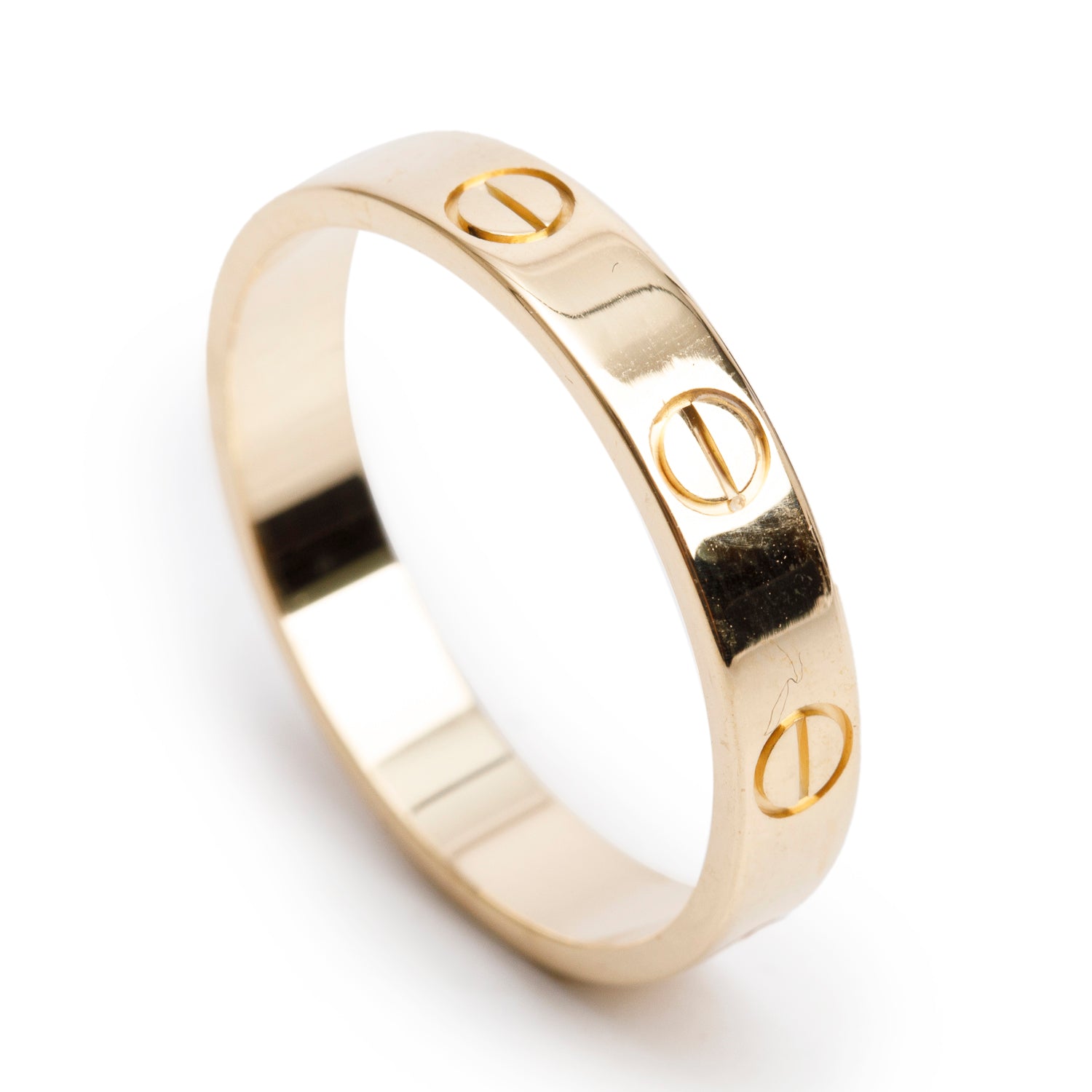 Cartier 2022 18k Yellow Gold 3.6 MM Love Wedding Band Ring, Size 55 7.25 w/ Box, Receipt & Certificate