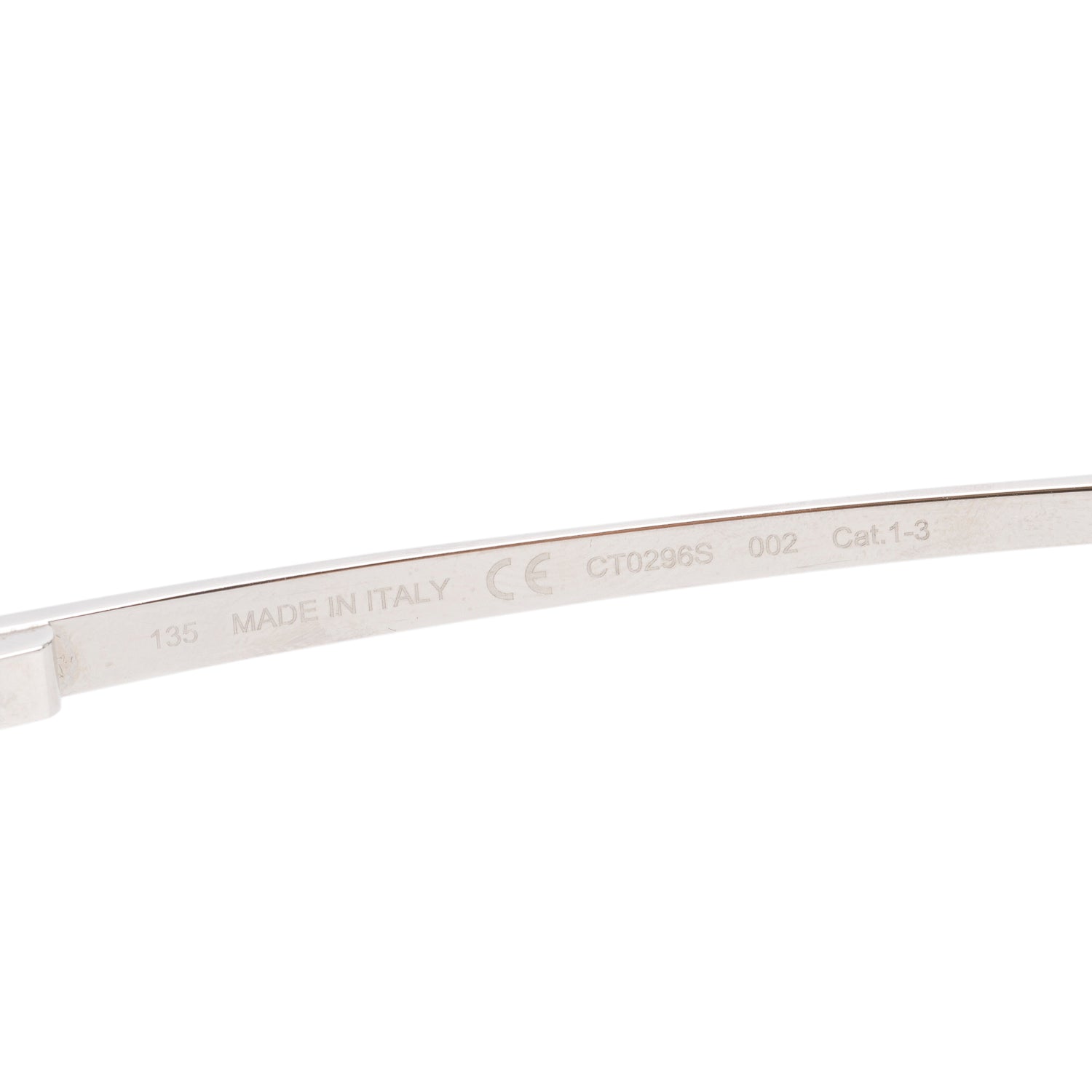 Cartier CT0296S Silver-Tone Metal Santos de Cartier Dumont Pilot Sunglasses