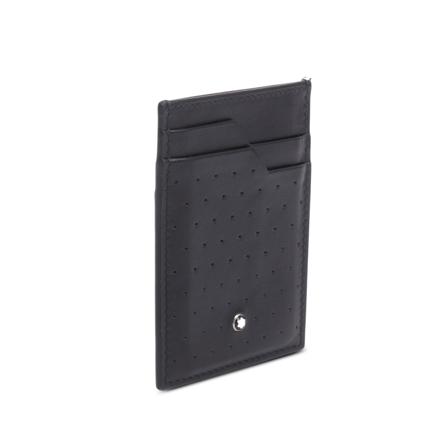 Montblanc Black Leather Meisterstuck Card Holder w/ Box