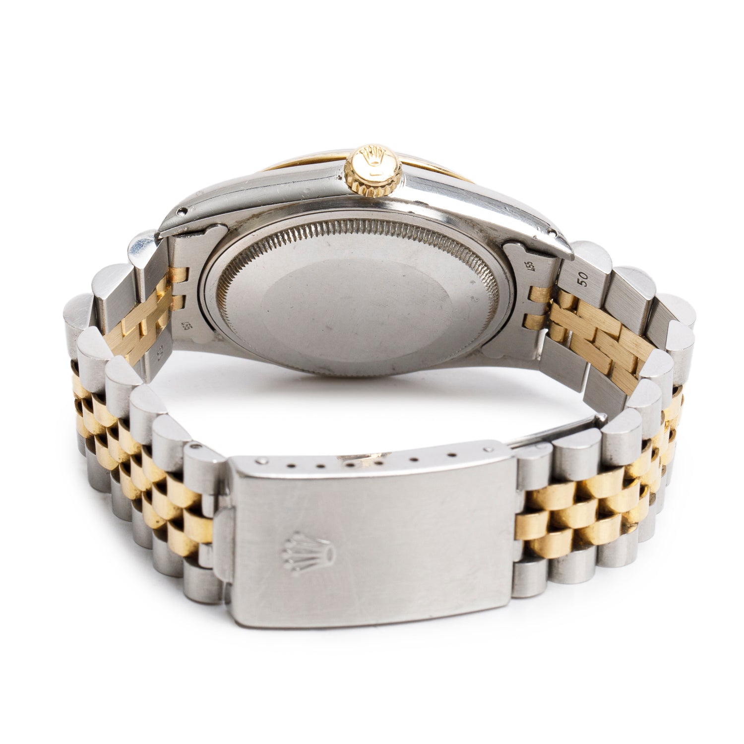 Rolex Stainless Steel & 18k Yellow Gold Datejust 36 MM Watch Gold Dial 16013 w/ Box