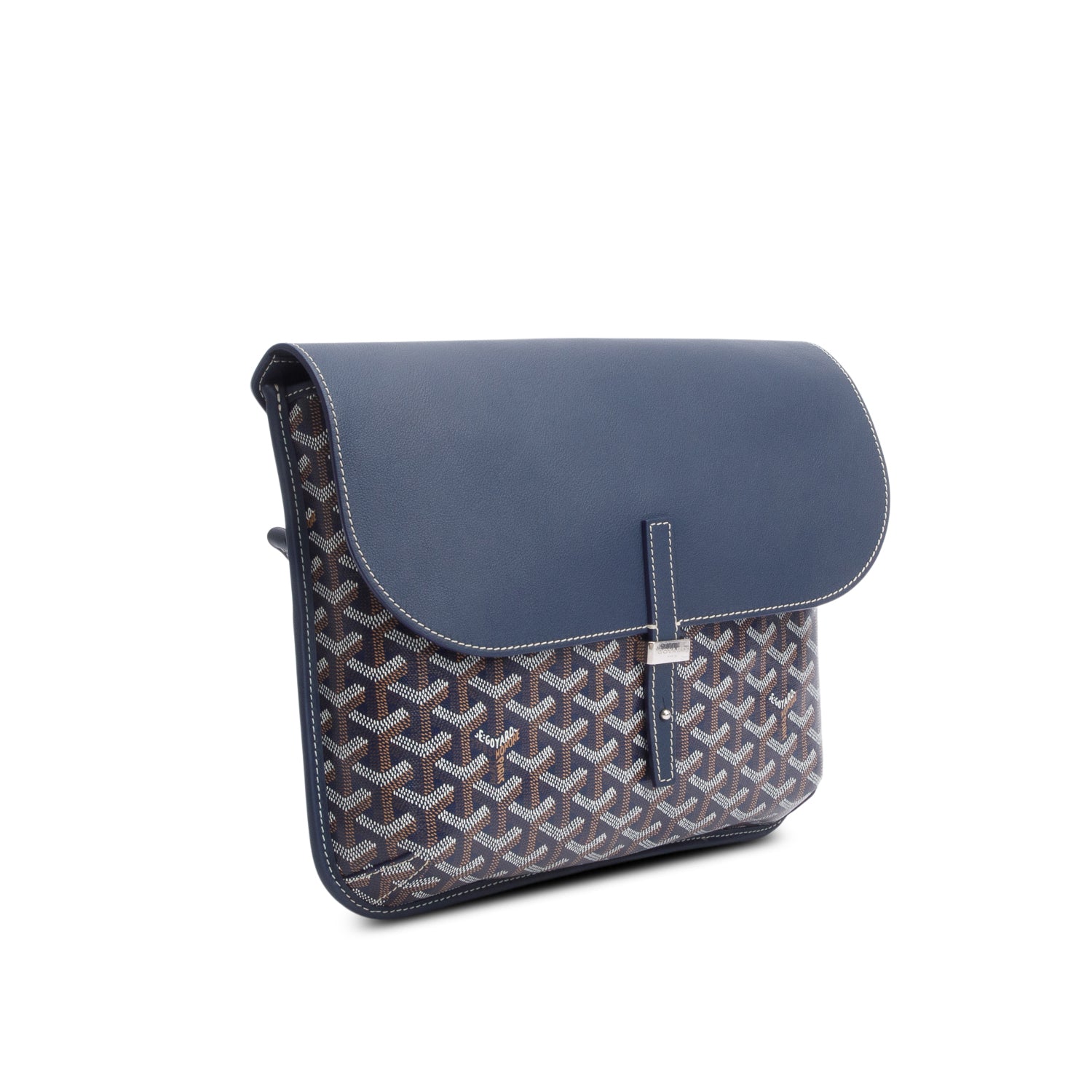 Goyard 2025 Blue Goyardine Coursier Messenger Bag