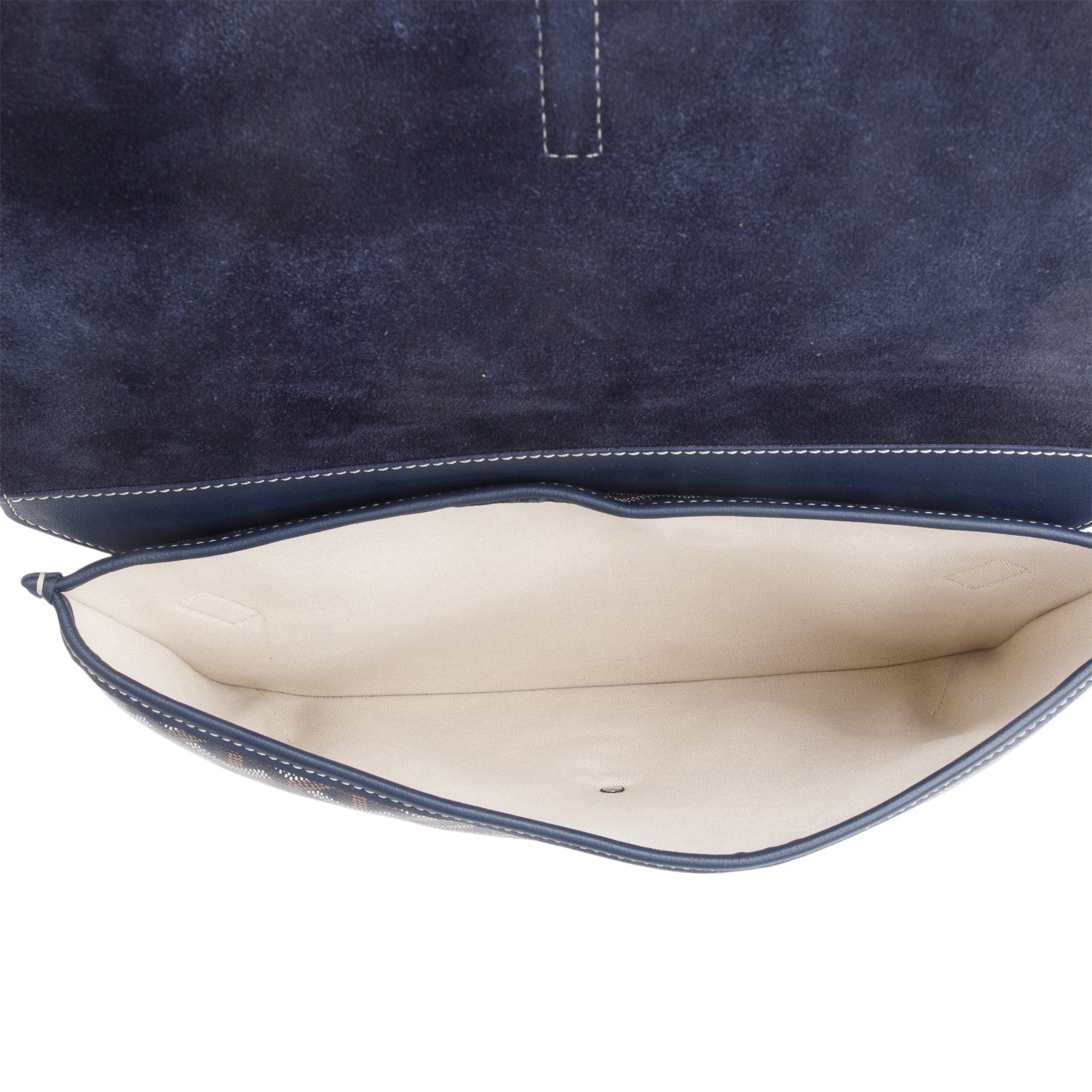 Goyard 2025 Blue Goyardine Coursier Messenger Bag