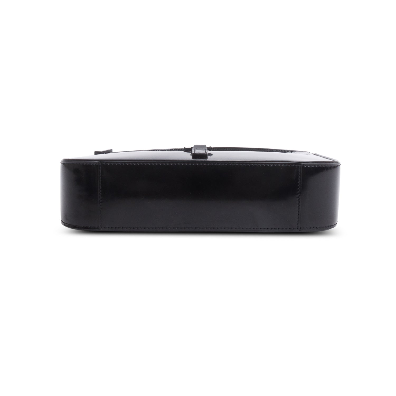 Saint Laurent 2023 Black Patent Leather Monogram Le 5 A 7 Hobo Bag