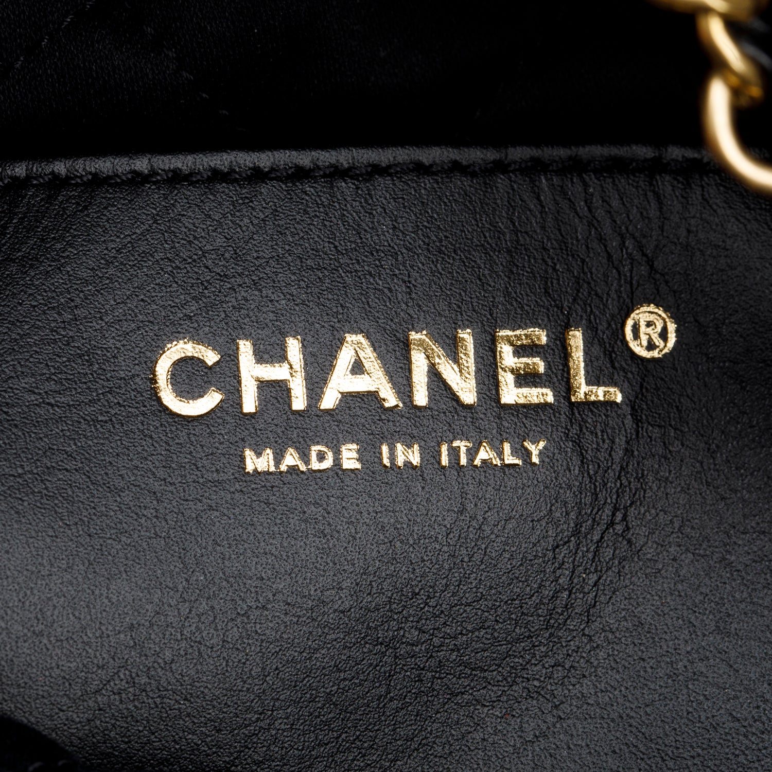 Chanel Black Shiny Calfskin Quilted Mini Chanel 22