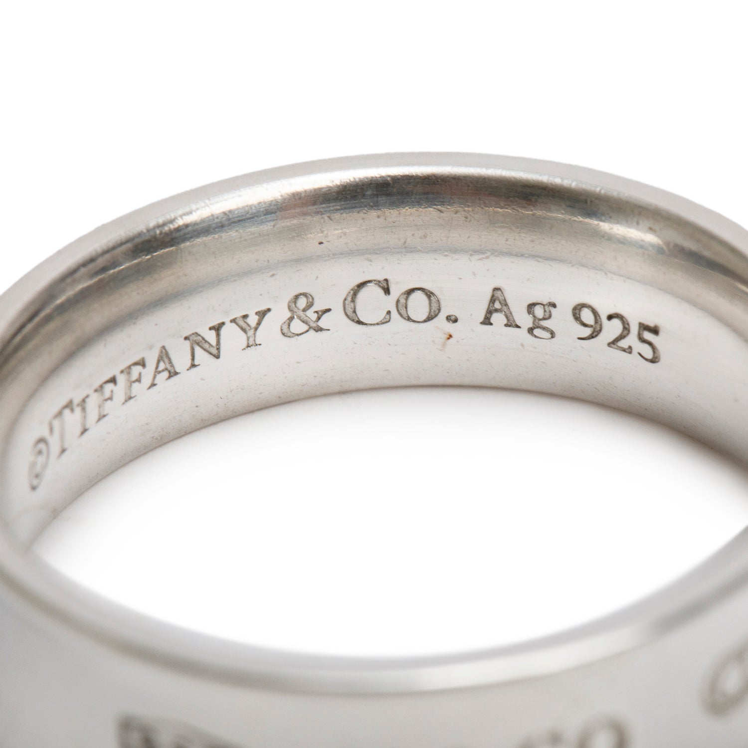 Tiffany & Co. Sterling Silver 1837 Ring, Size 10