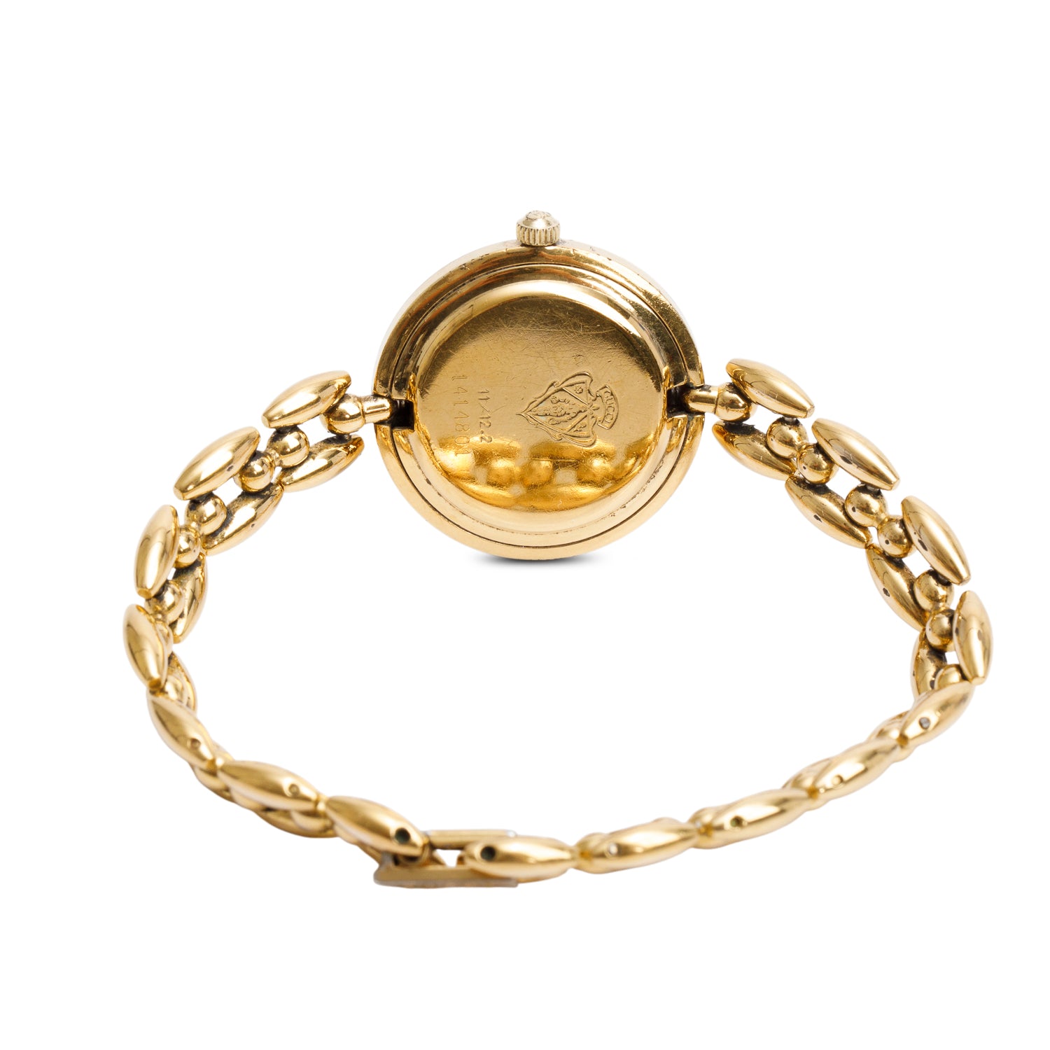 Gucci Gold Plated Stainless Steel 1100 Series 26 MM Watch w/ 5 Multicolour Bezels