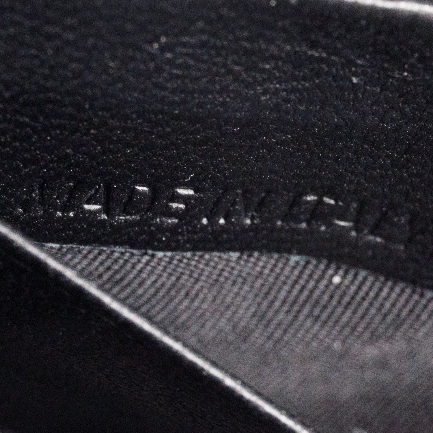 Balenciaga Black Smooth Leather Hourglass Wallet on Chain