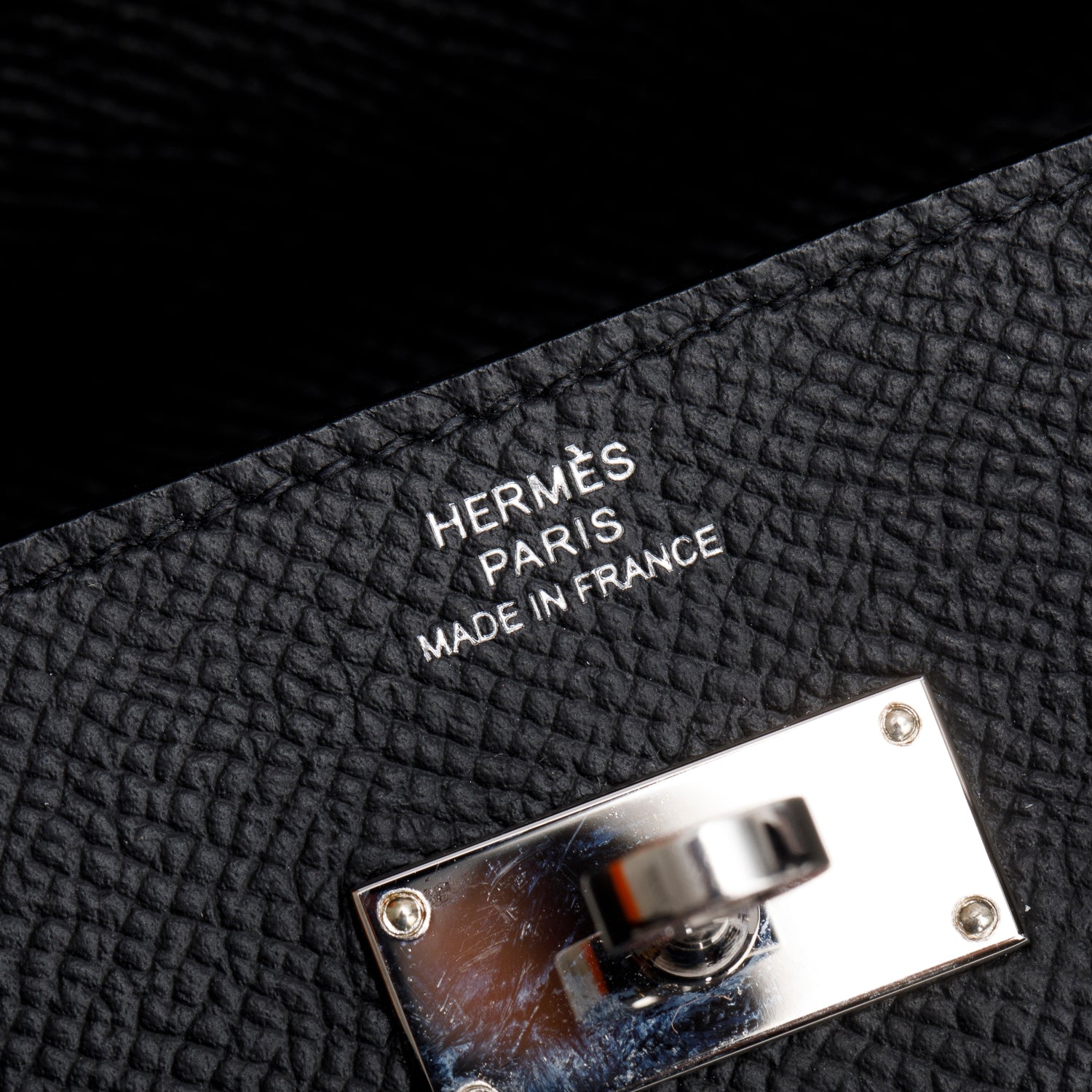 Hermes 2020 Noir Epsom Leather Kelly Wallet To Go w/ Strap & Box