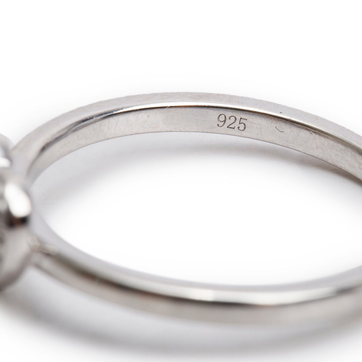 Effy Sterling Silver Diamond Heart Ring, Size 7