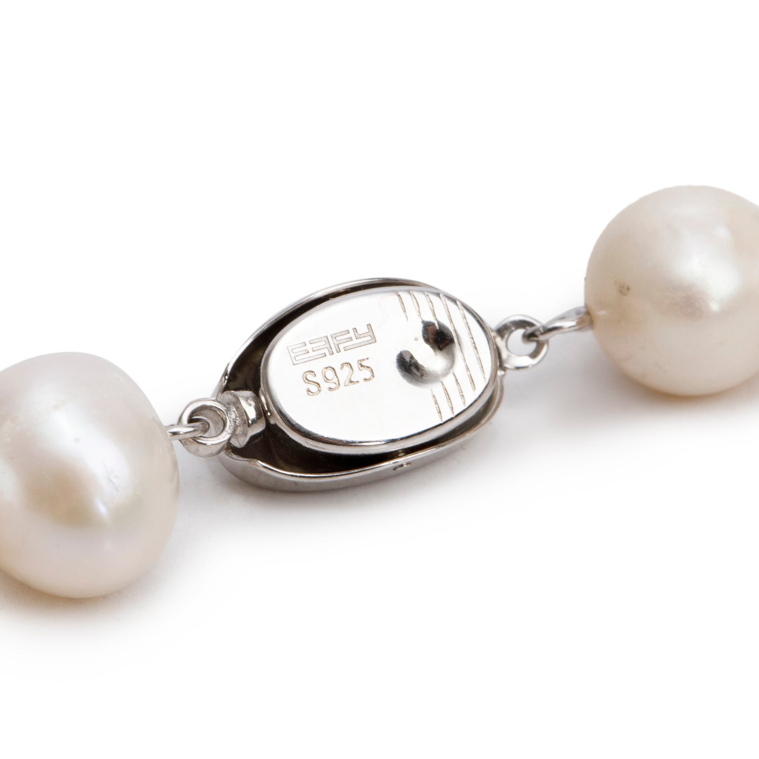 Effy Sterling Silver Gold Fresh Water Pearl Necklace
