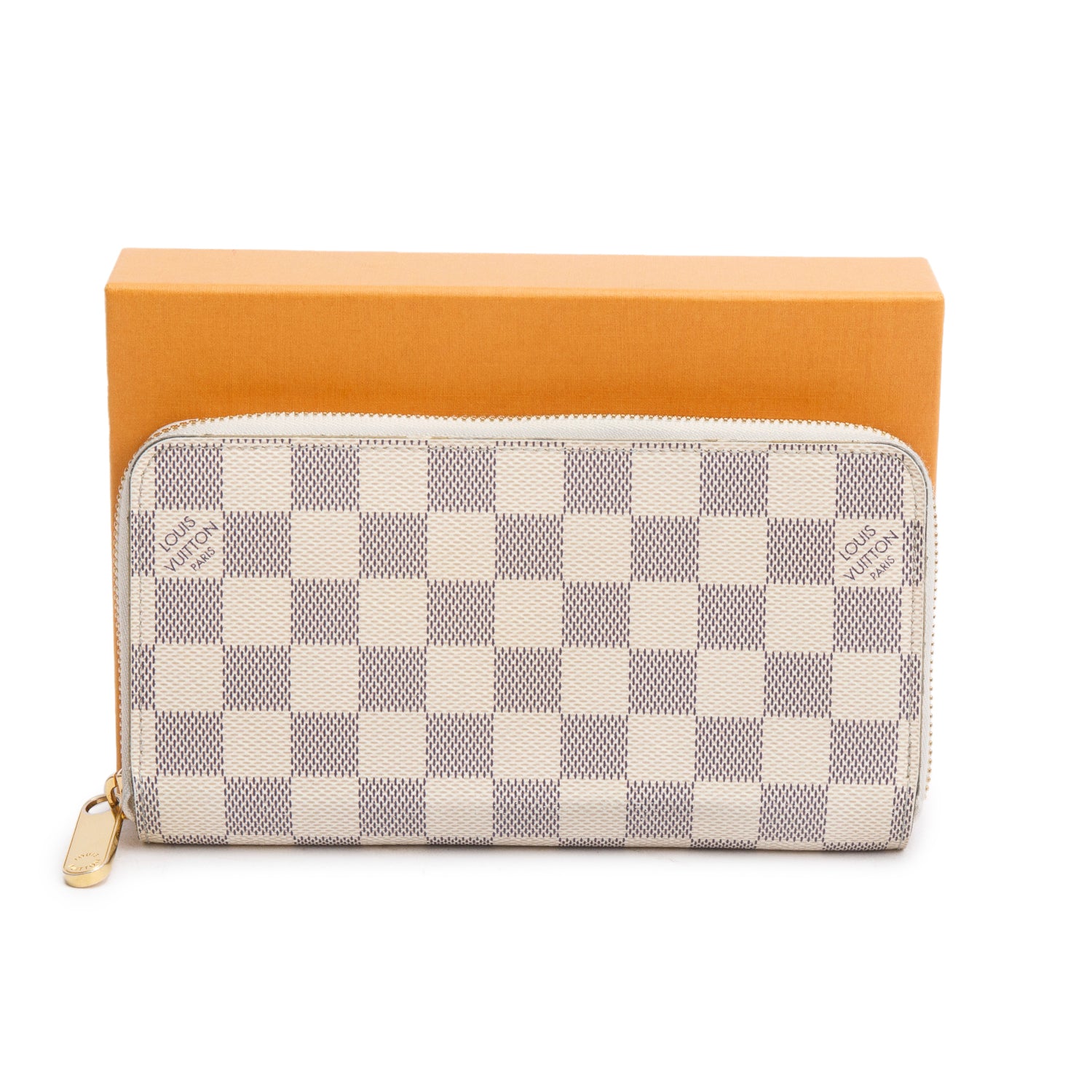 Louis Vuitton Damier Azur Zippy Wallet w/ Box