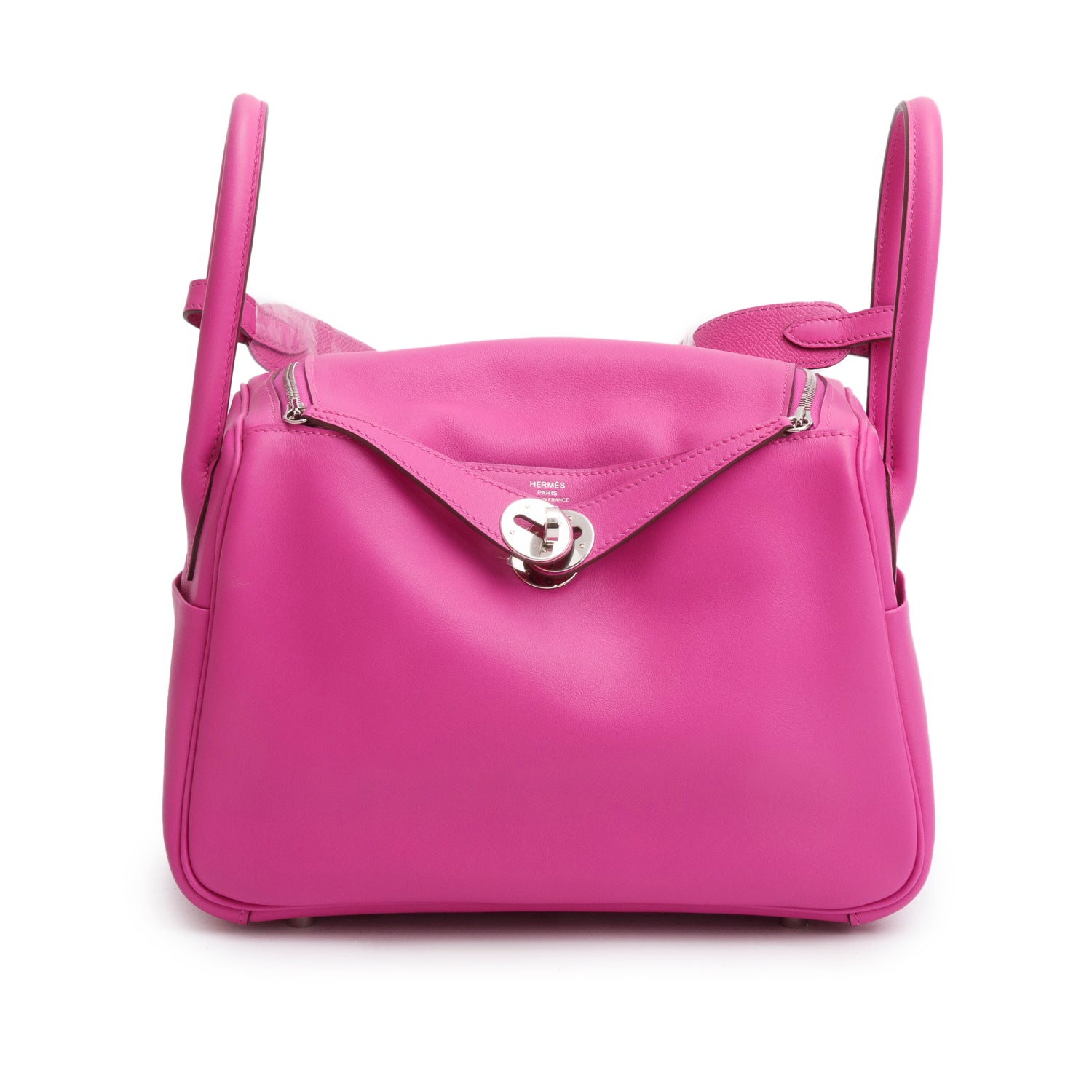 Hermes Magnolia Veau Swift Tressage De Cuir Lindy 26 w/ Box