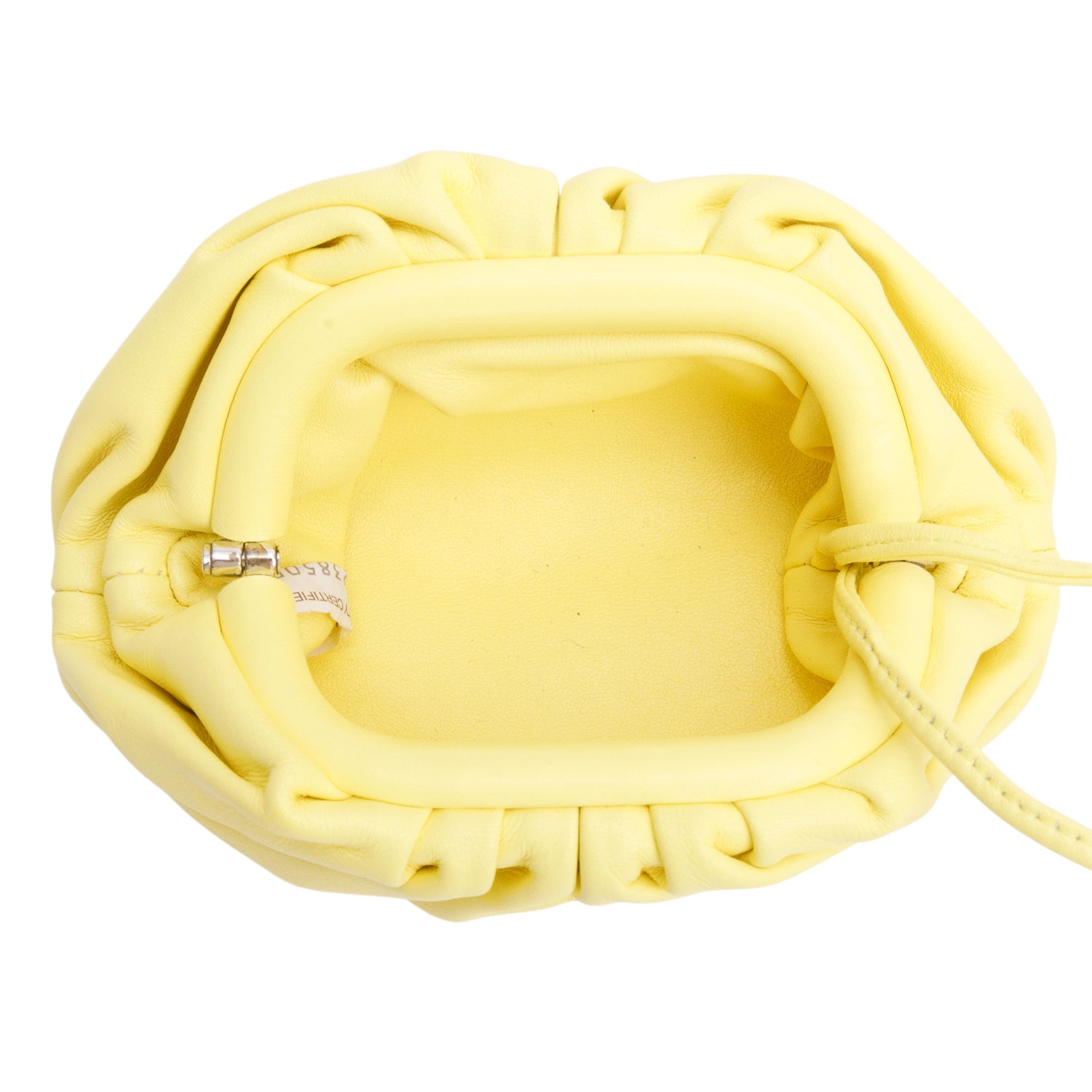 Bottega Veneta Yellow Butter Calfskin Leather The Mini Pouch