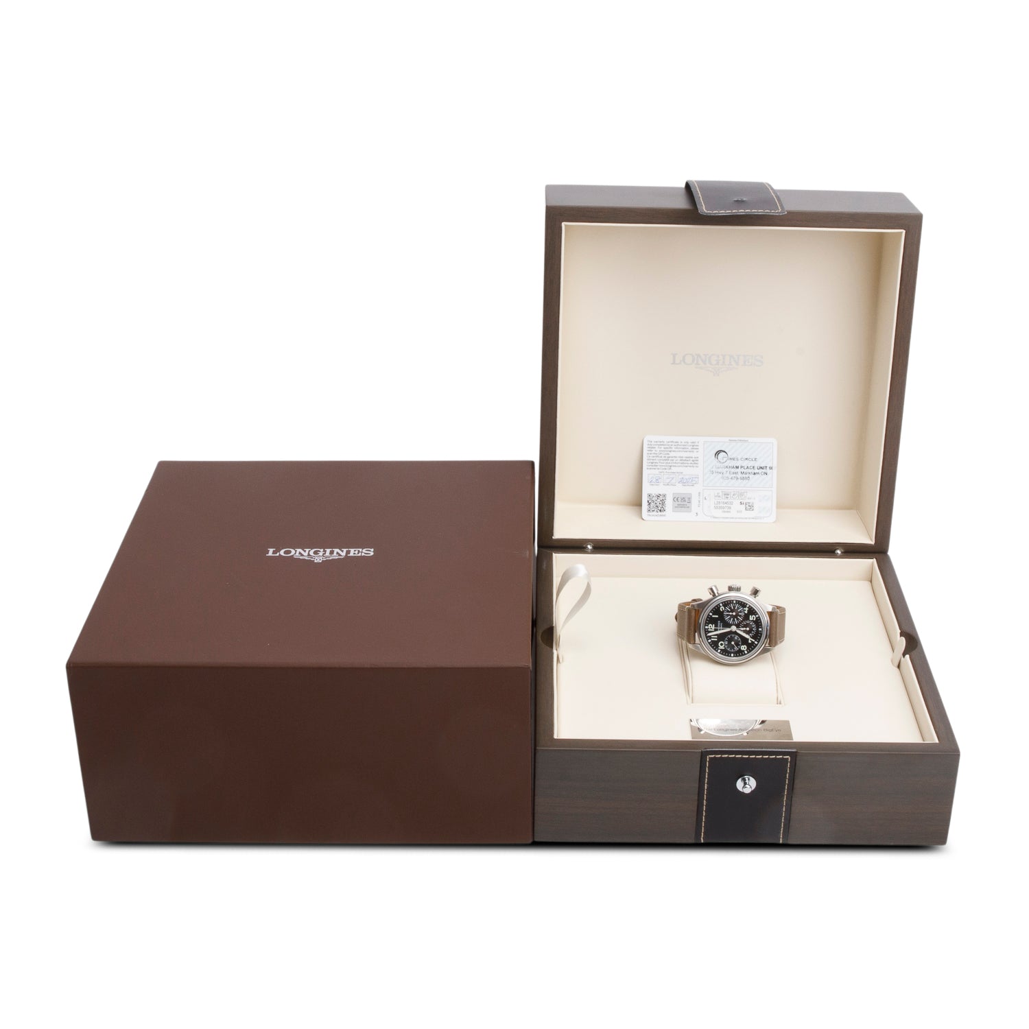 Longines 2025 Stainless Steel Avigation BigEye 40 MM Automatic Chronograph Watch Black Dial w/ Box & Papers