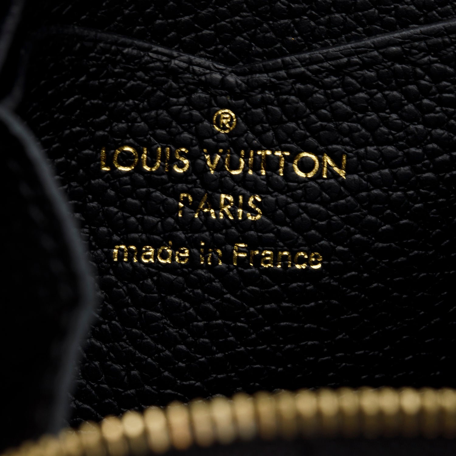 Louis Vuitton Black Monogram Empreinte Leather Zippy Coin Purse w/ Box