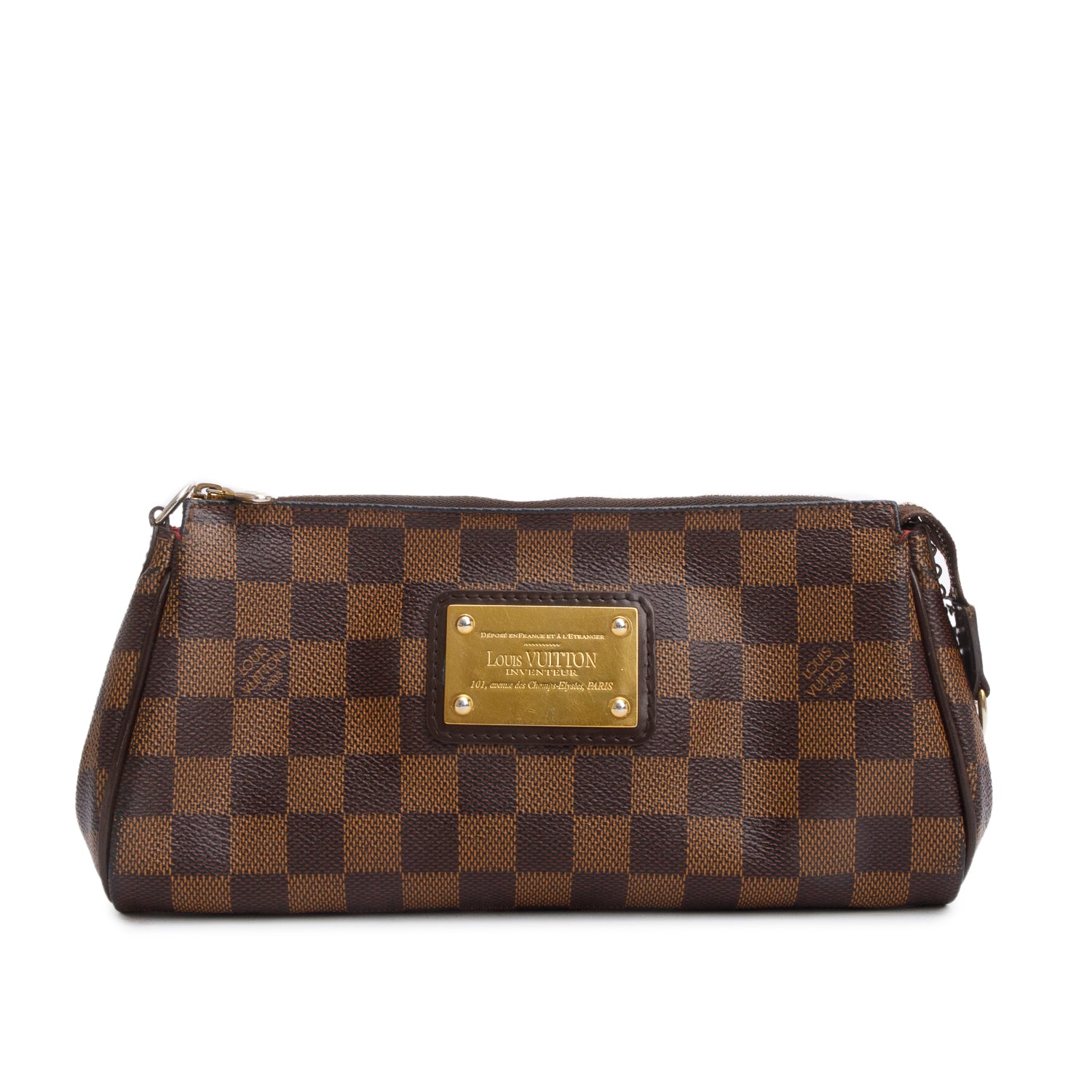 Louis Vuitton Damier Ebene Eva Clutch w/ Straps
