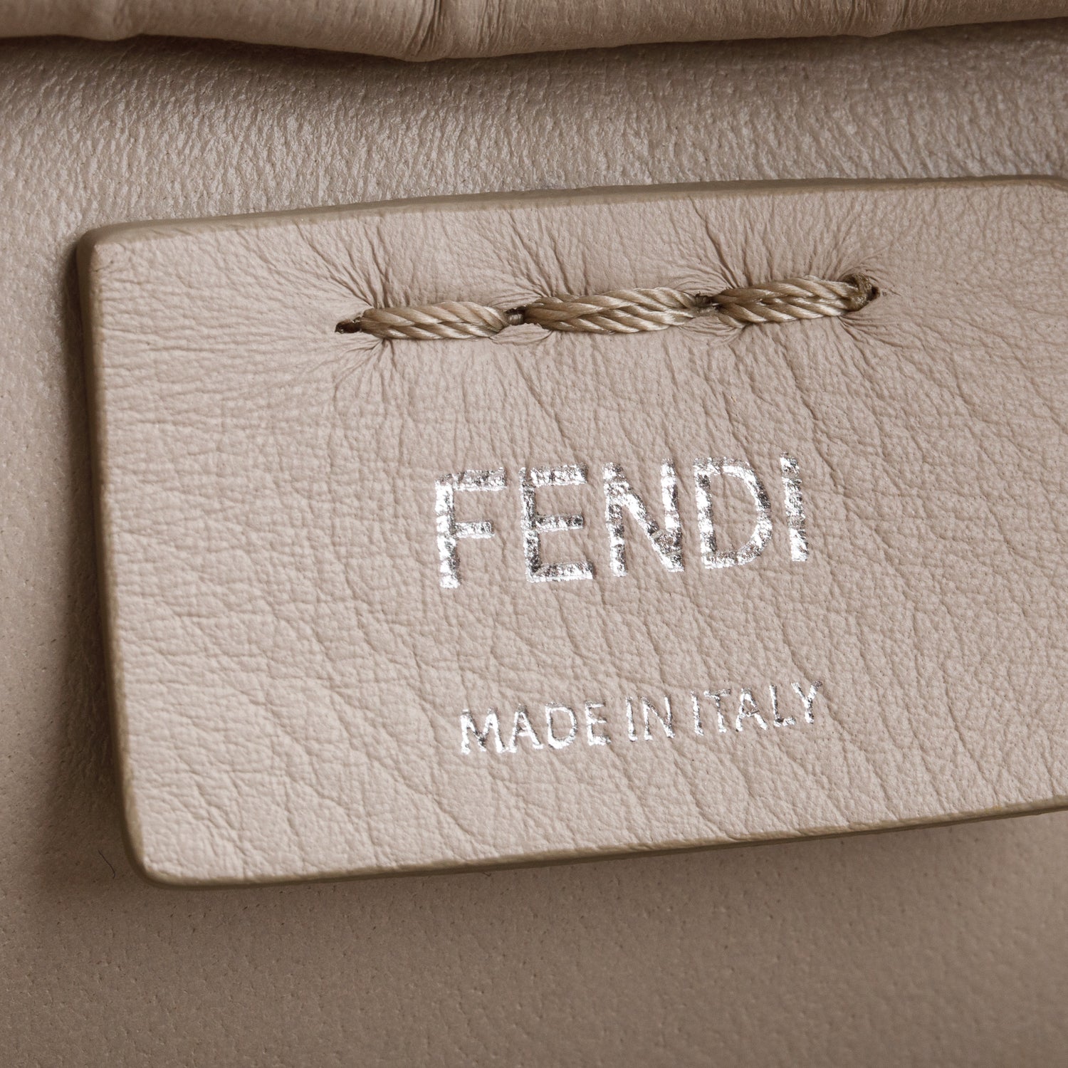 Fendi Grey Vitello Dolce Bi-Color Mini 3 Jours Tote w/ Strap