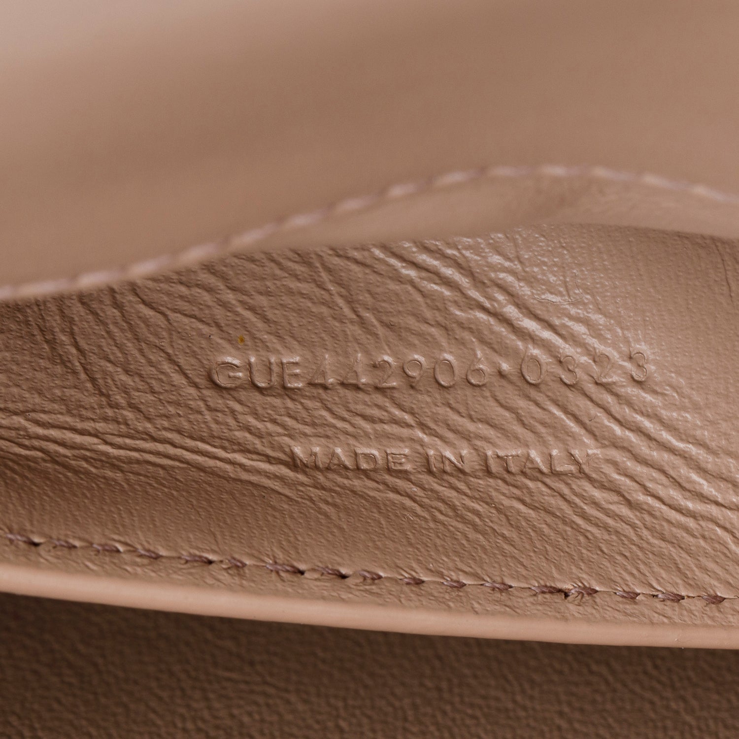 Saint Laurent 2023 Dark Beige Smooth Leather Medium Sunset Bag w/ Box