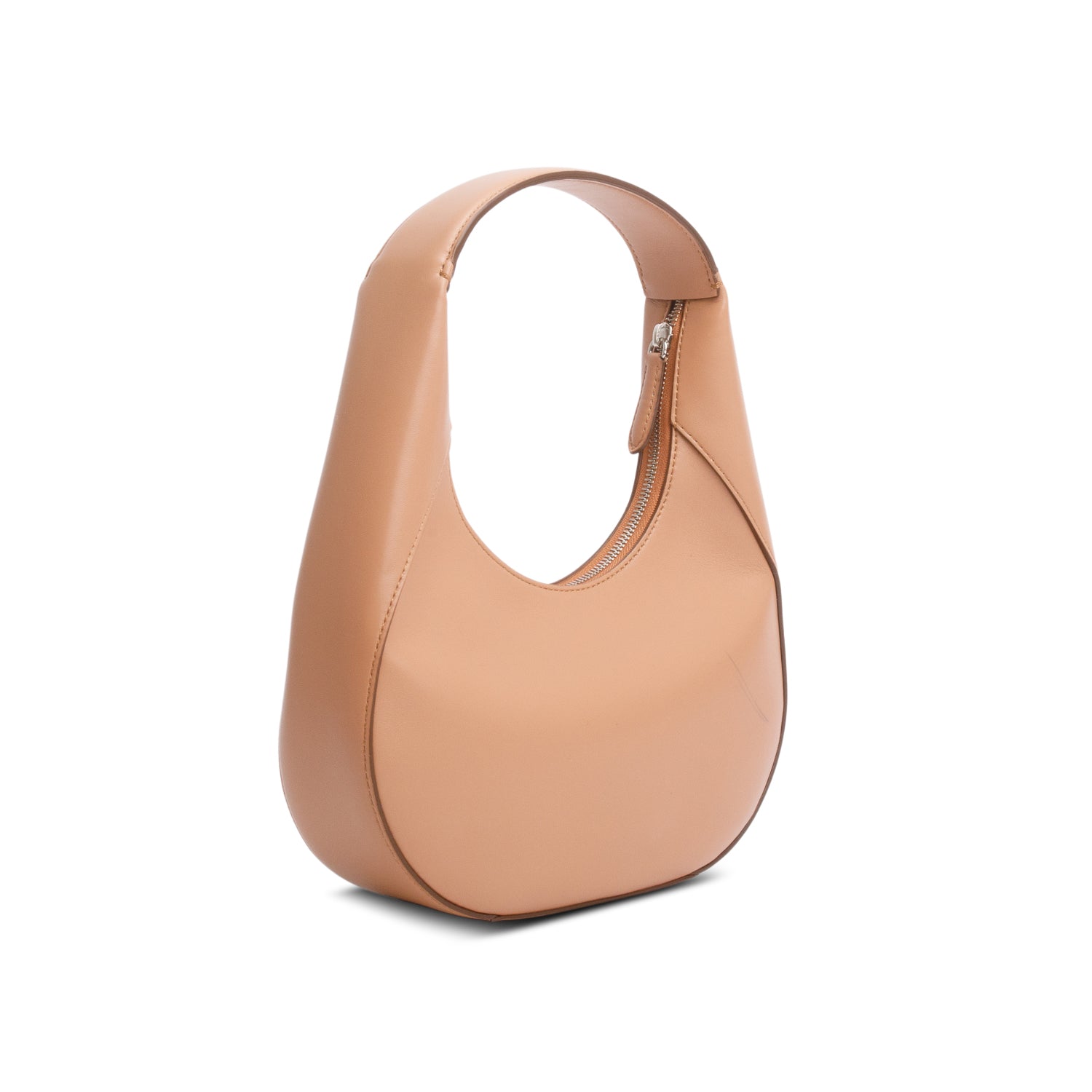 Stella McCartney Brown Perforated Logo Small Hobo Bag