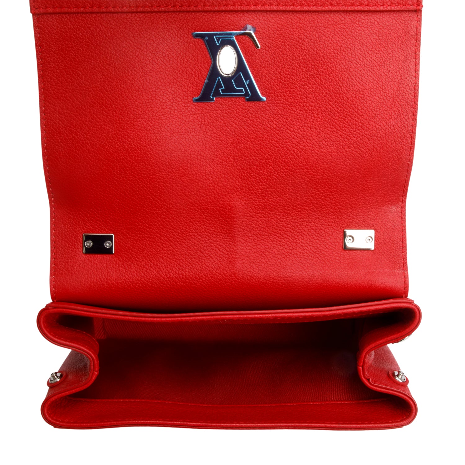 Louis Vuitton 2015 Red Calfskin Lock Me II Chain Bag BB w/ Box & Receipt