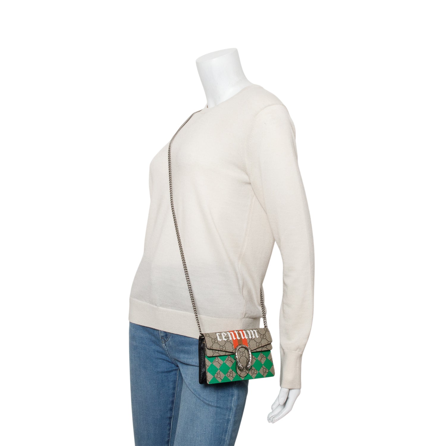 Gucci GG Supreme Monogram Centum Mini Dionysus Shoulder Bag