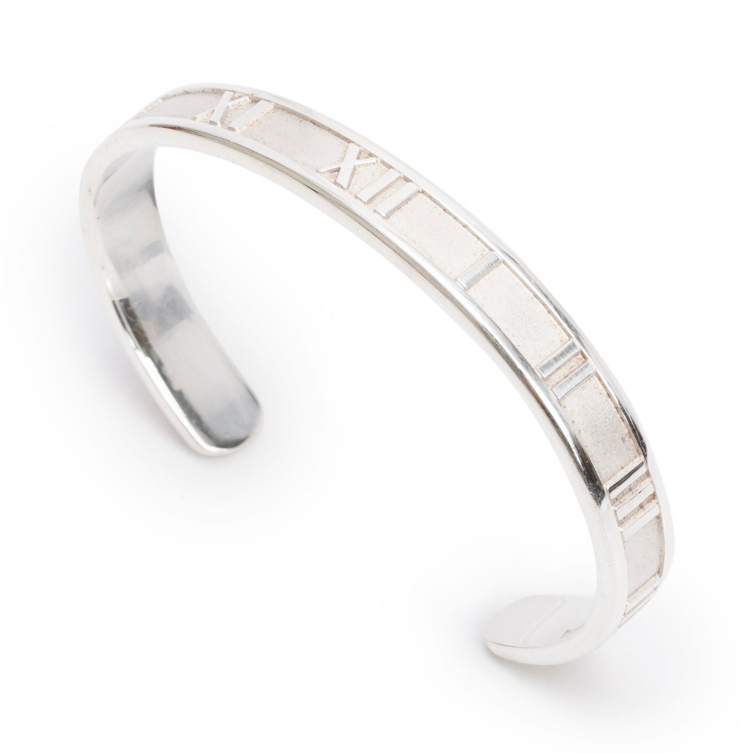 Tiffany & Co. Vintage Sterling Silver Atlas Narrow Cuff Bracelet
