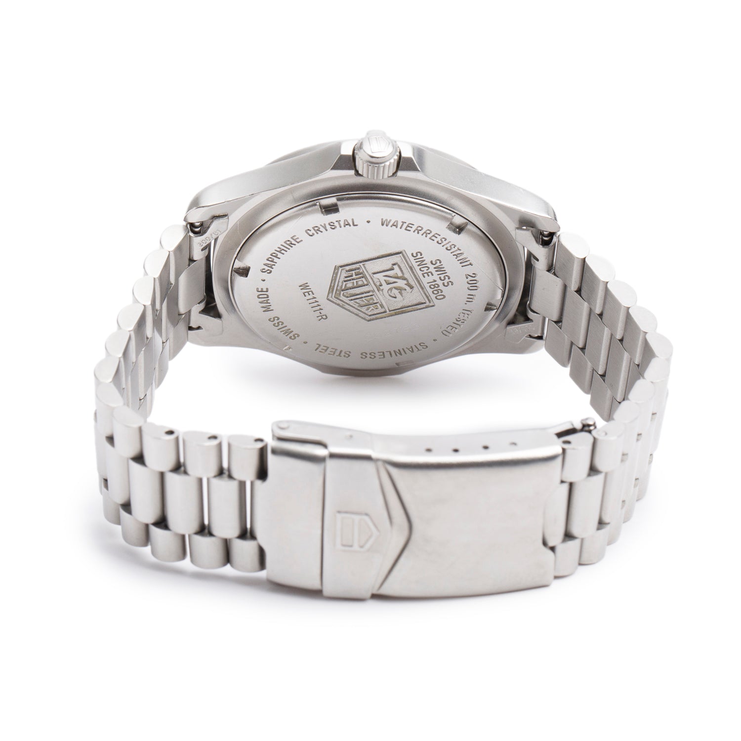 Tag Heuer Stainless Steel 2000 Professional 38 MM Quartz Watch Grey Dial WE1111-R
