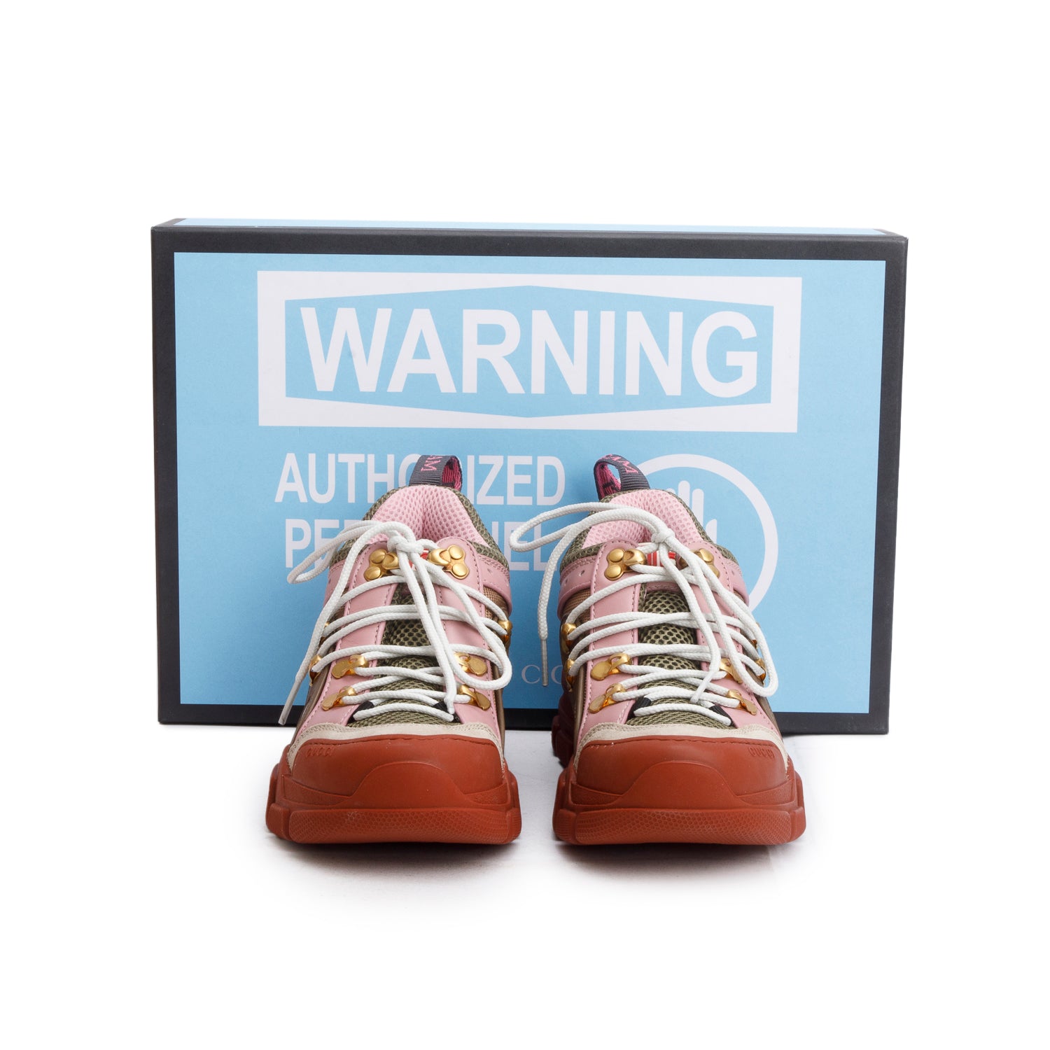 Gucci x Sega Multicolor Canvas Calfskin Flashtrek Sneakers, Size 35.5 w/ Box & Receipt