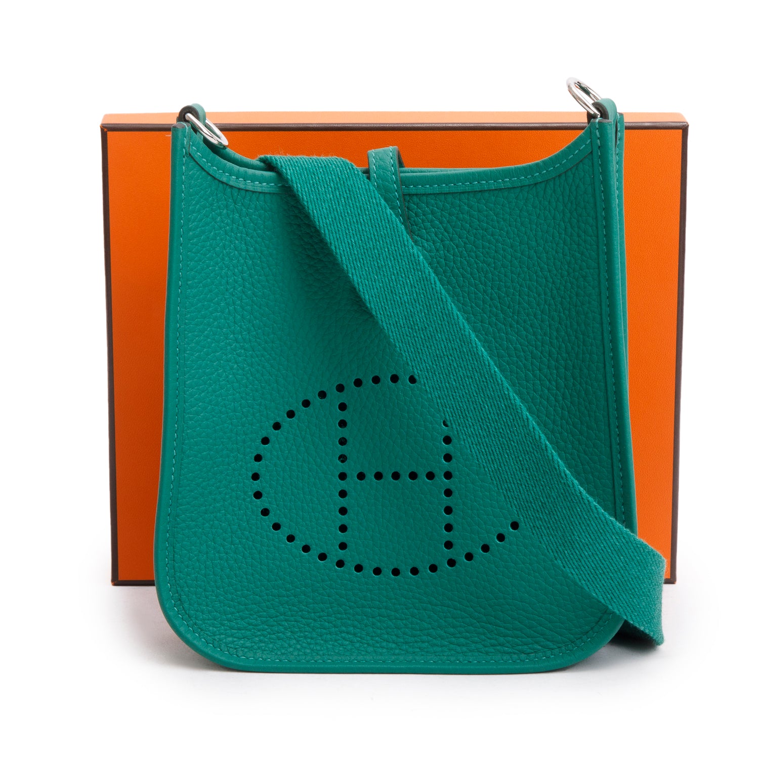 Hermes 2024 Vert Vertigo Taurillon Clemence Amazone Evelyn TPM 16 W/ Box & Receipt