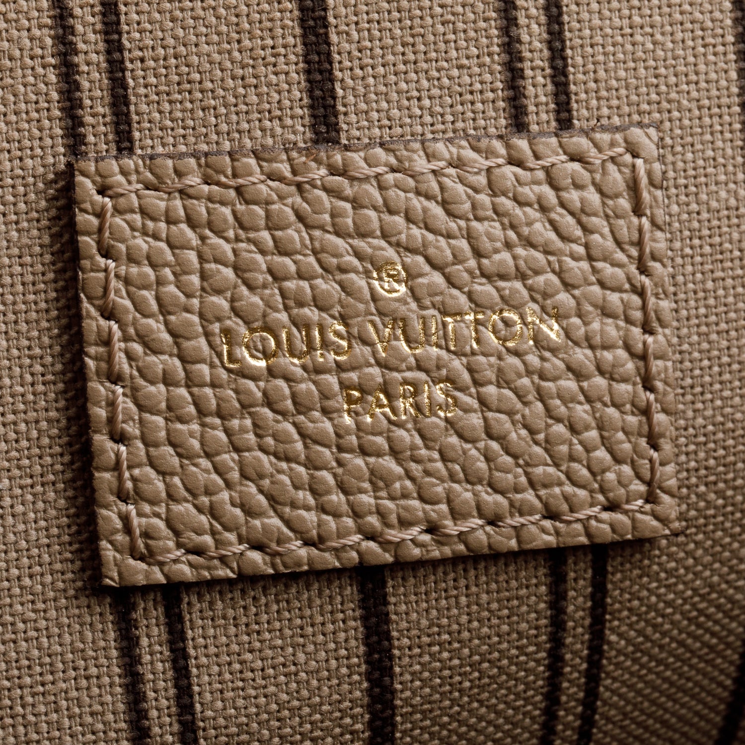 Louis Vuitton Taupe Monogram Empreinte Pochette Metis w/ Strap