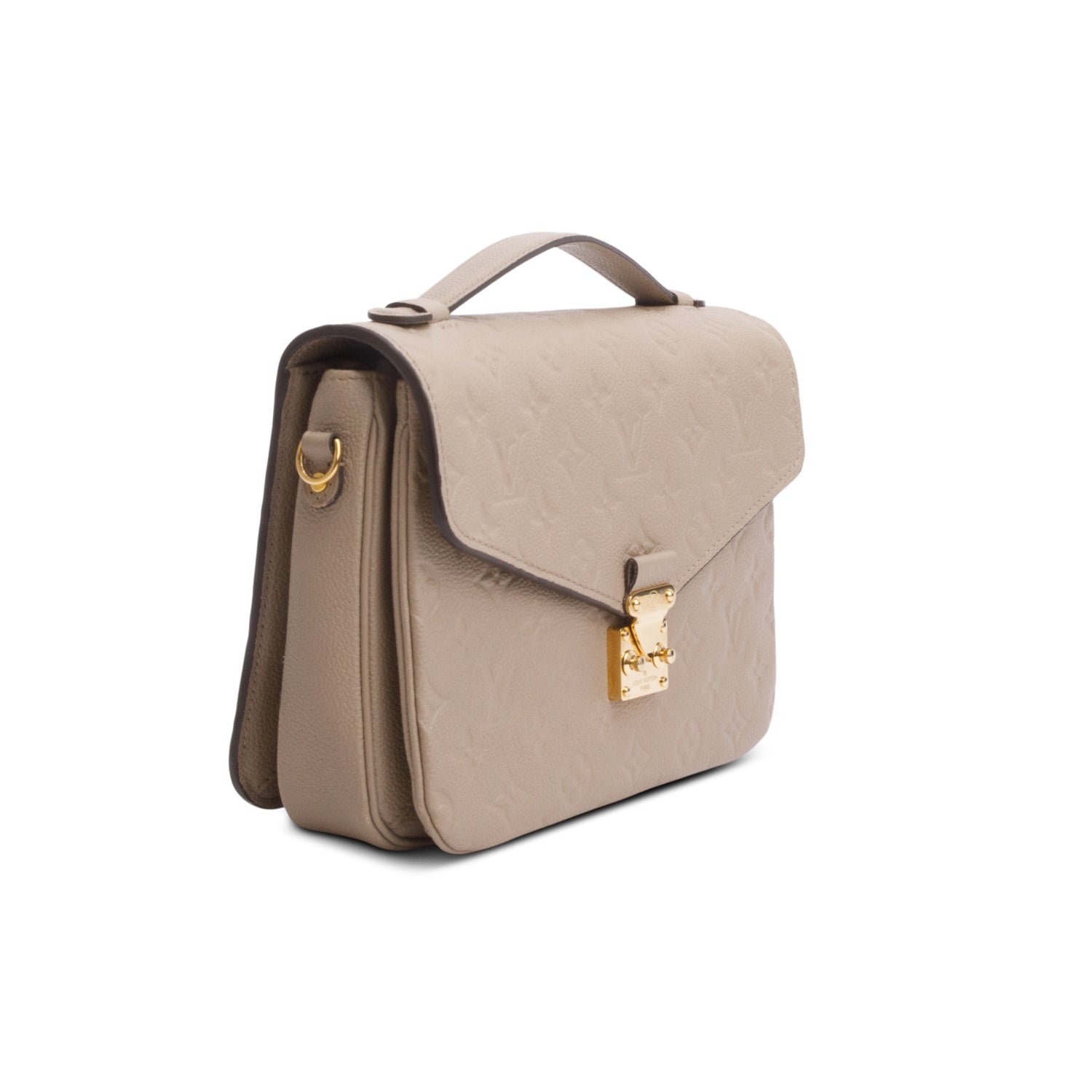 Louis Vuitton Taupe Monogram Empreinte Pochette Metis w/ Strap