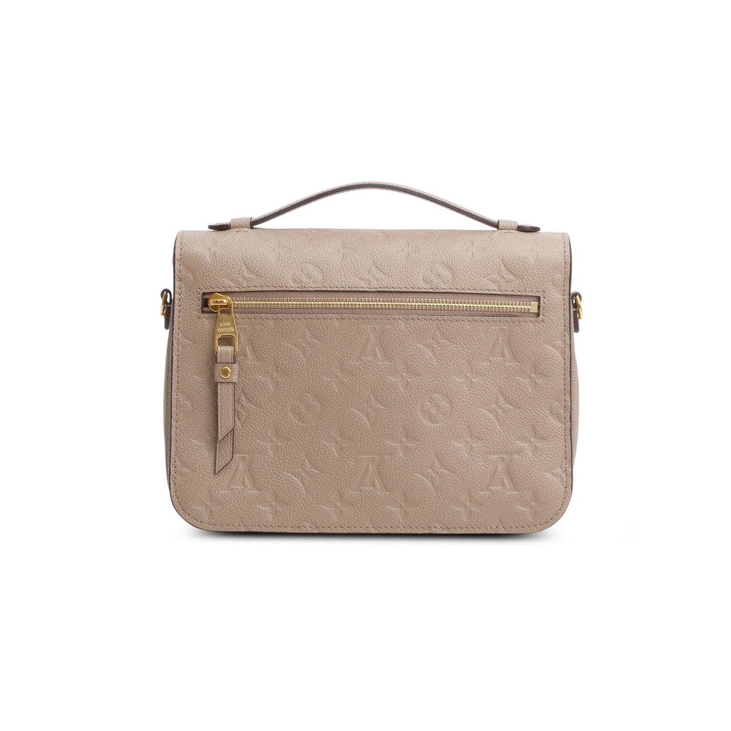 Louis Vuitton Taupe Monogram Empreinte Pochette Metis w/ Strap