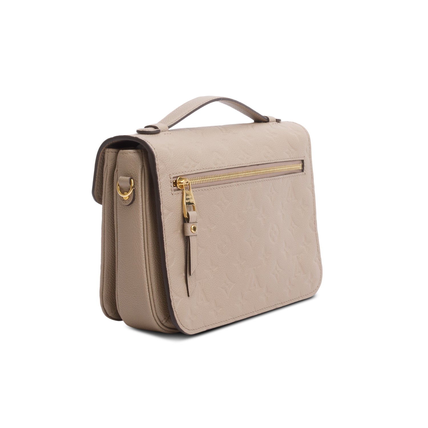Louis Vuitton Taupe Monogram Empreinte Pochette Metis w/ Strap