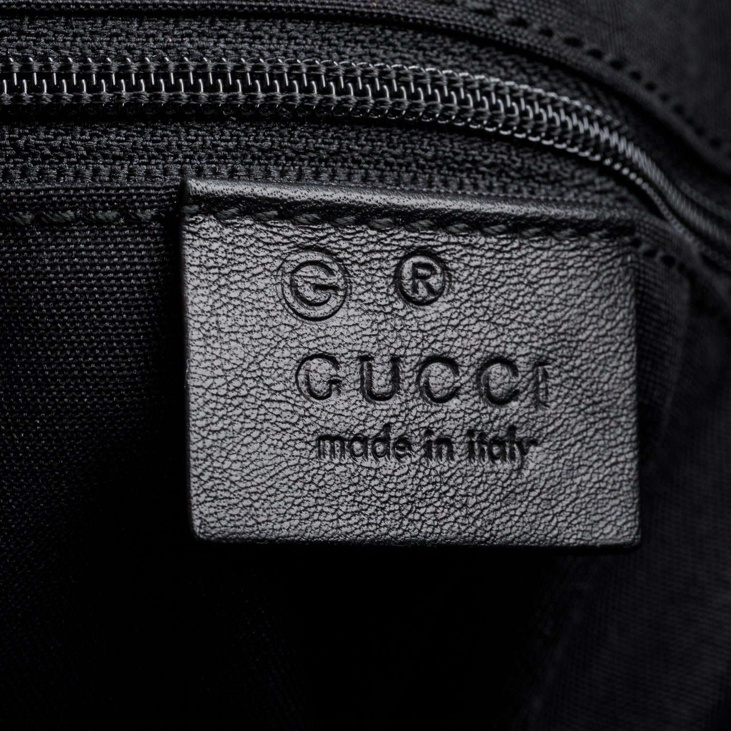 Gucci Black Guccissima Medium GG Charm Convertible Dome Satchel