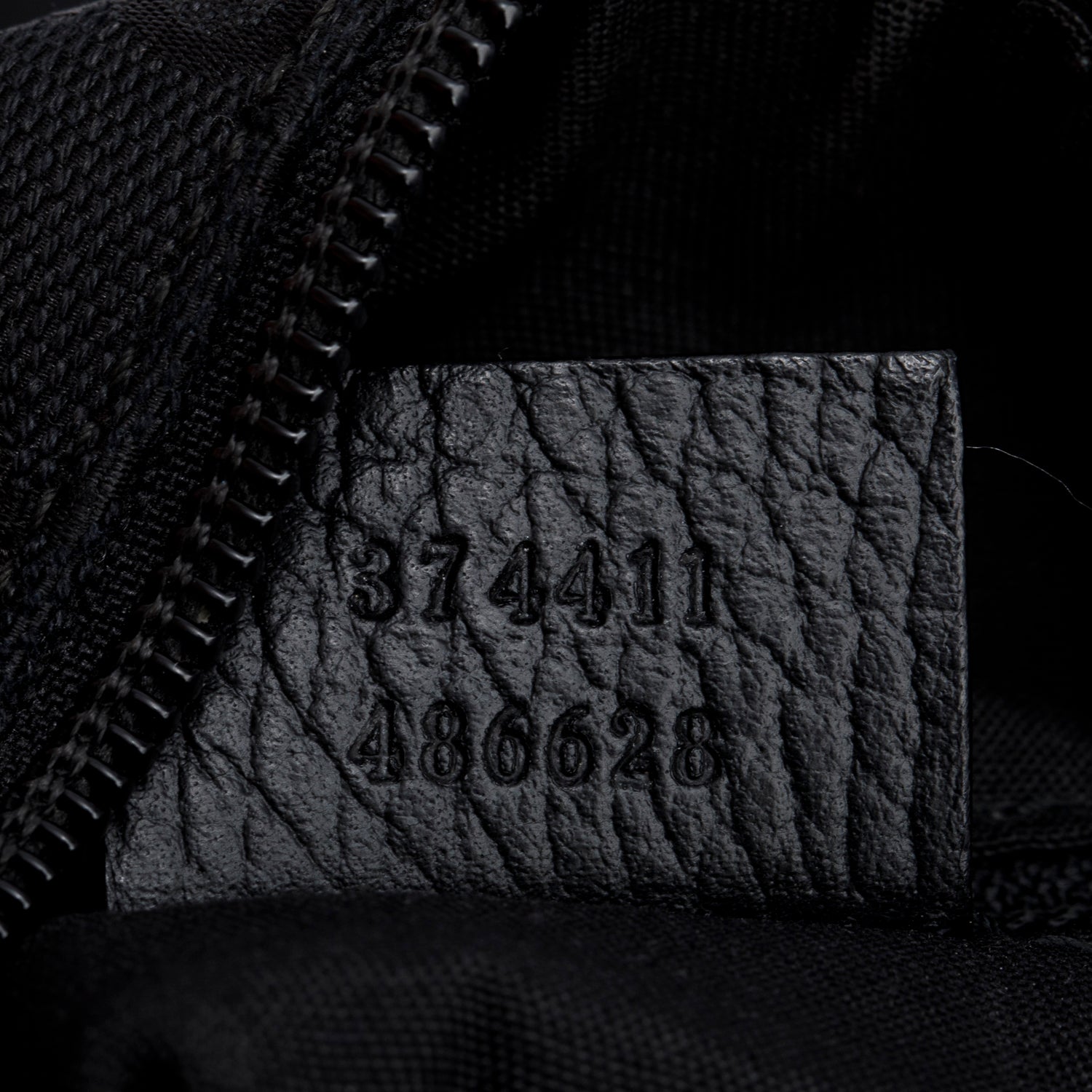 Gucci Black Monogram Canvas Messenger Bag