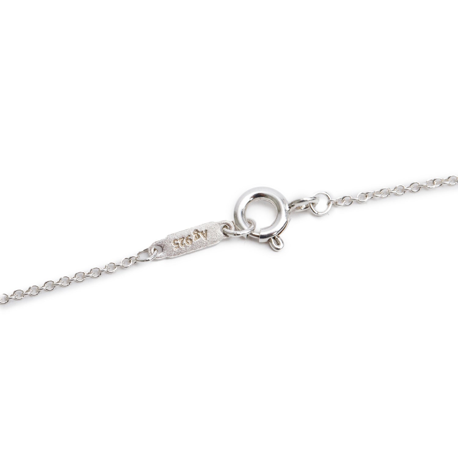 Tiffany & Co. Sterling Silver Letter 'M' Medium Heart Tag Pendant Necklace