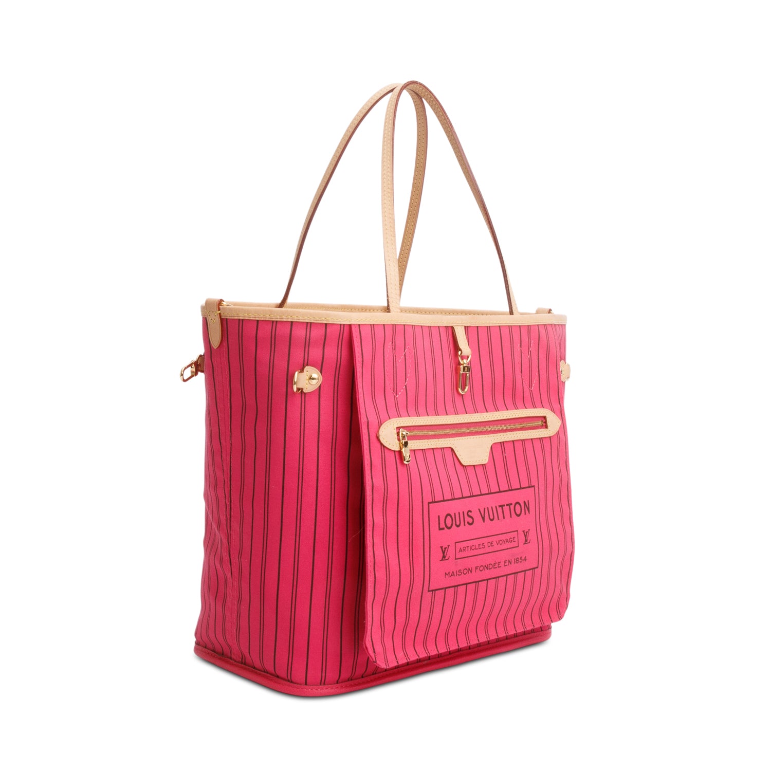 Louis Vuitton 2025 Monogram Neverfull Bandouliere Inside Out MM w/ Box, Strap & Receipt
