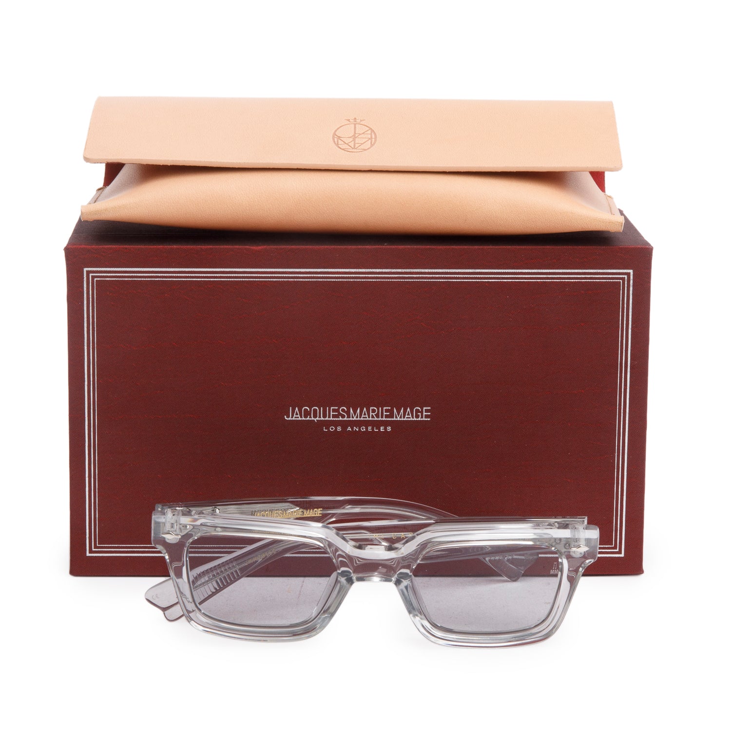 Jacques Marie Mage JMMCB15Z Limited Edition Sulfur Casablanca Acetate Rectangle Glasses