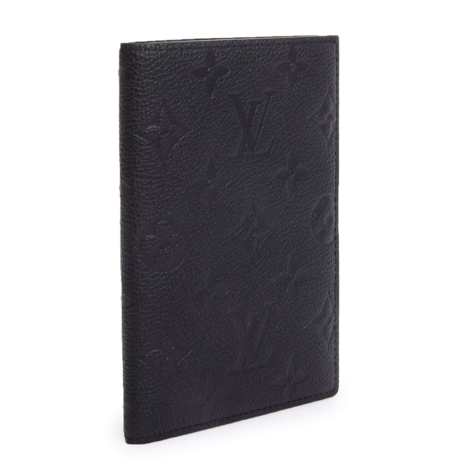 Louis Vuitton 2024 Black Monogram Empreinte Passport Cover w/ Box & Receipt