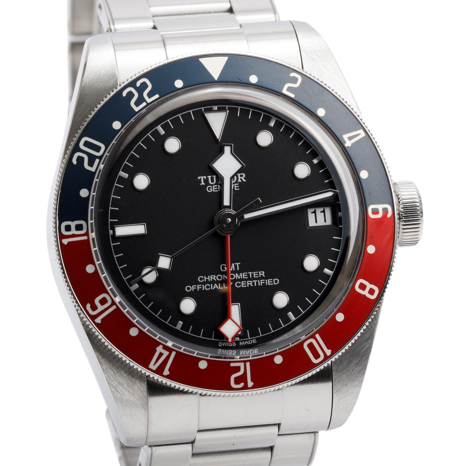 Tudor 2020 Stainless Steel Black Bay 'Pepsi' GMT 41 MM Automatic Watch Black Dial 79830RB w/ Box & Papers