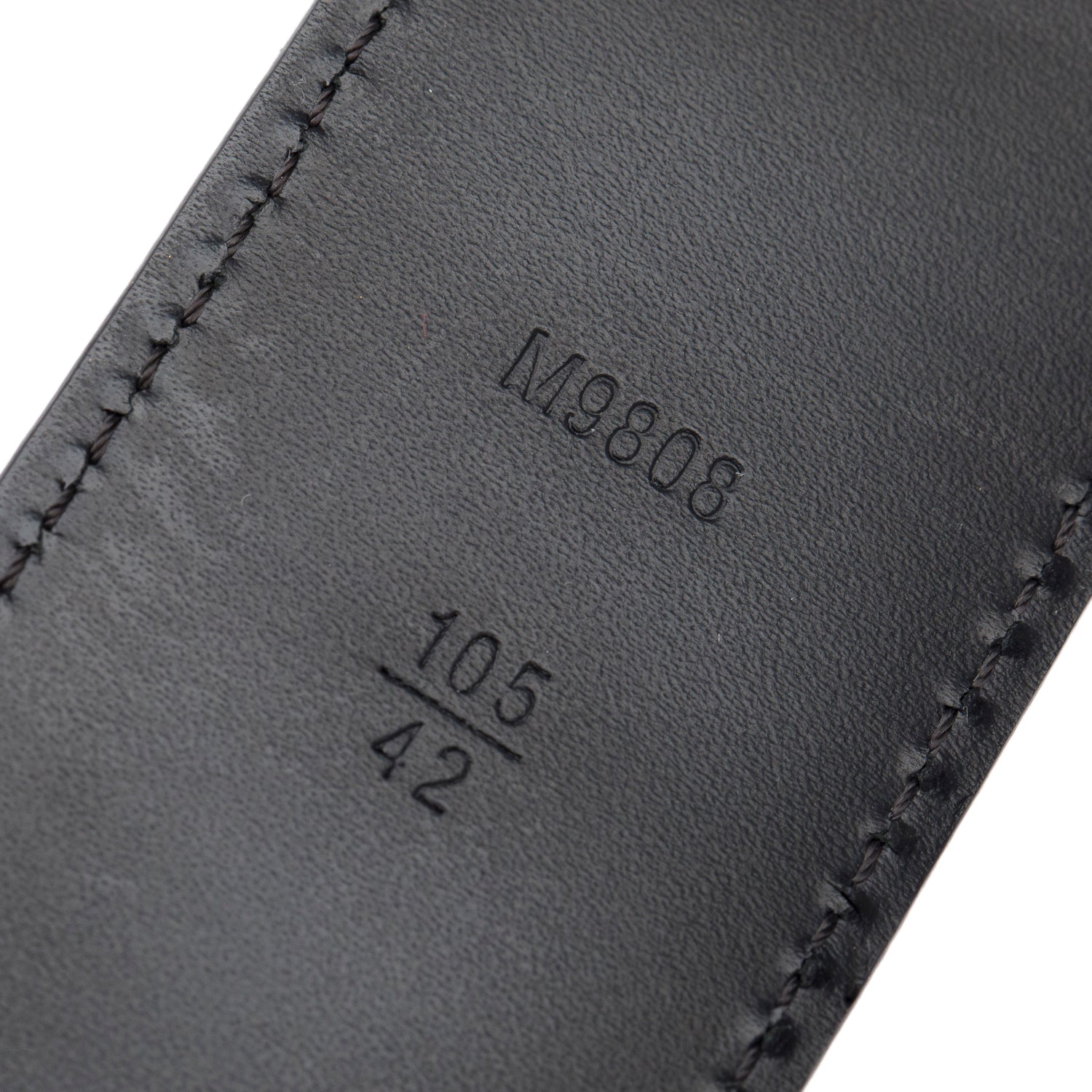 Louis Vuitton Damier Graphite Canvas LV Initials 40 MM Belt 105 42 w/ Box & Receipt