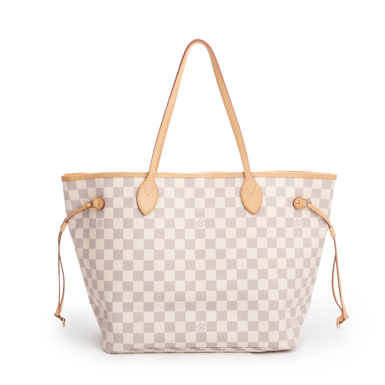 Louis Vuitton Damier Azur Neverfull MM w/ Pouch & Box