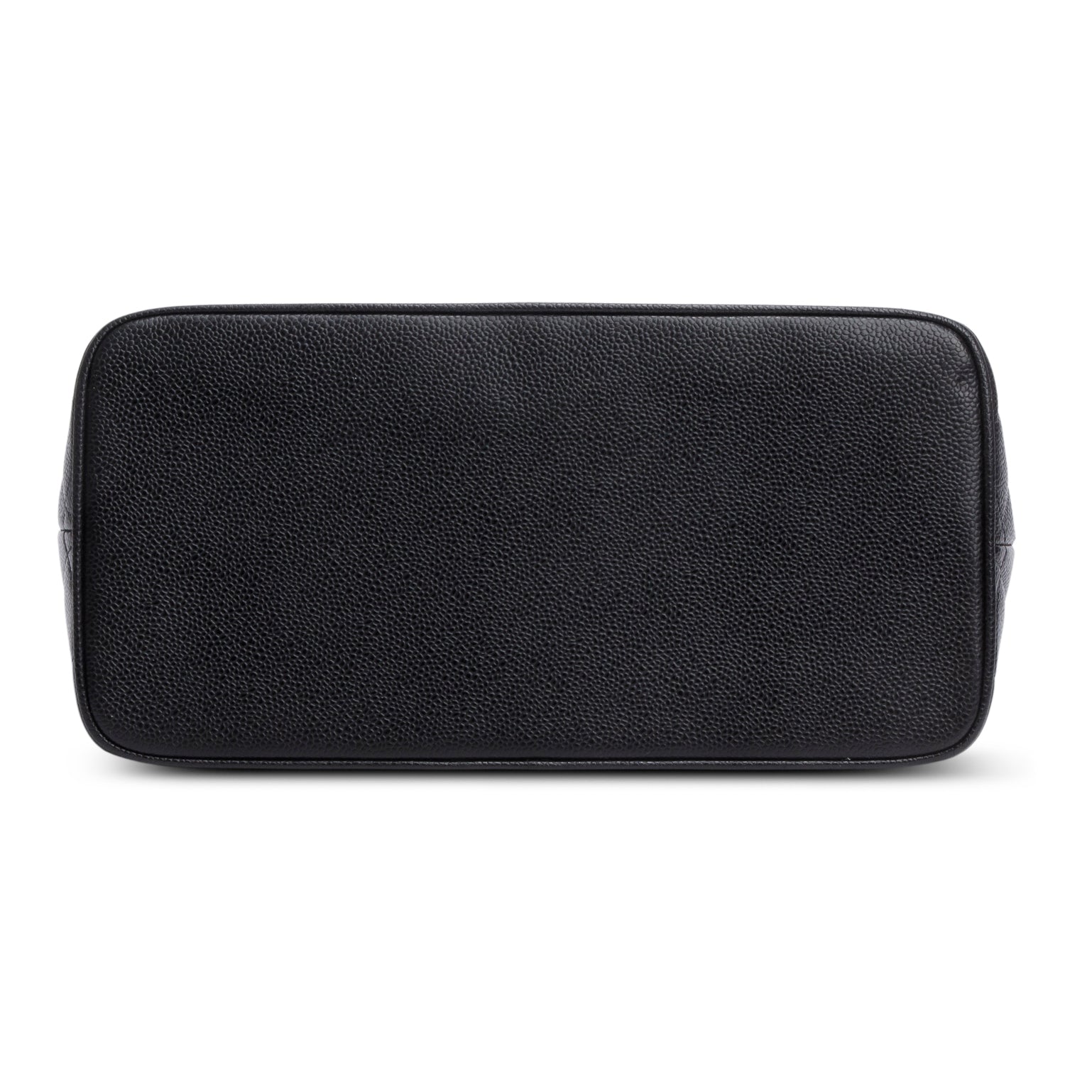 Chanel Vintage Black Caviar Leather Medallion Tote