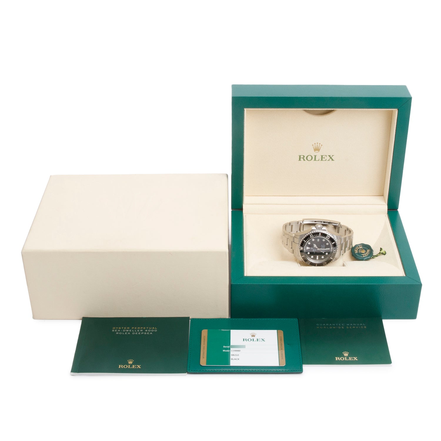 Rolex Stainless Steel Sea-Dweller Deepsea 44 MM Automatic Watch 116660 w/ Box & Papers